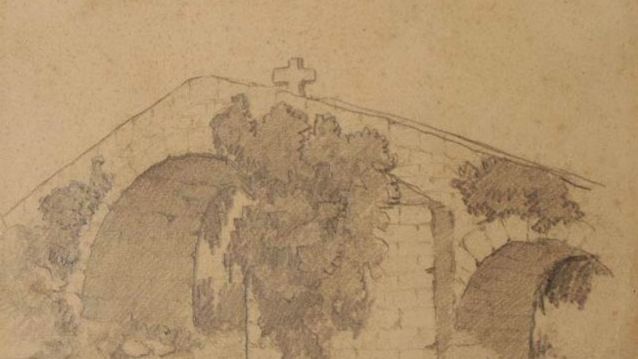 A ponte de Santo Antonio, debuxo de H. Campo Sobrino, 1907 (Museo de Pontevedra). A ponte de Santo Antonio, debuxo de H. Campo Sobrino, 1907 (Museo de Pontevedra).