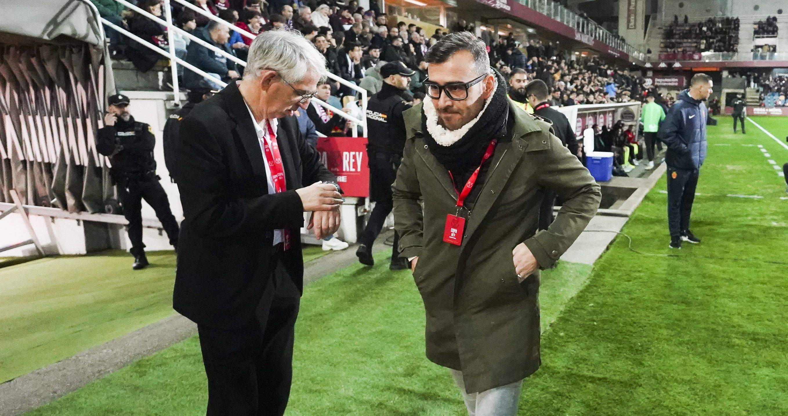 Partido de Copa del Rey entre Pontevedra y Mallorca en Pasarón