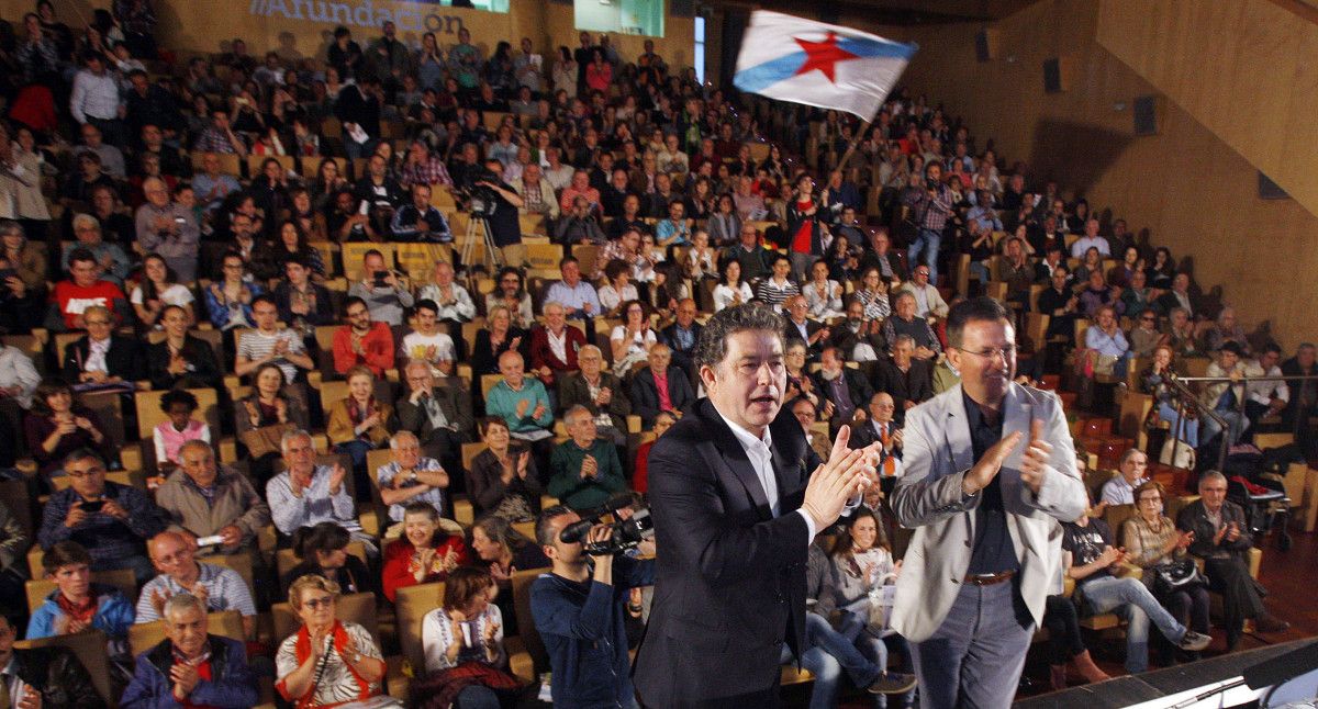 Mitin central del BNG en el auditorio de Afundación en Pontevedra