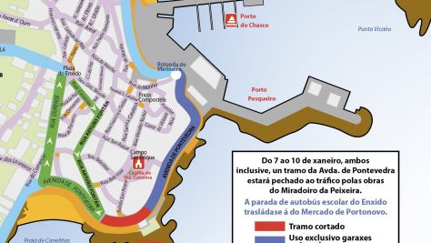 Corte de tráfico en la Avenida de Pontevedra Corte de tráfico en la Avenida de Pontevedra