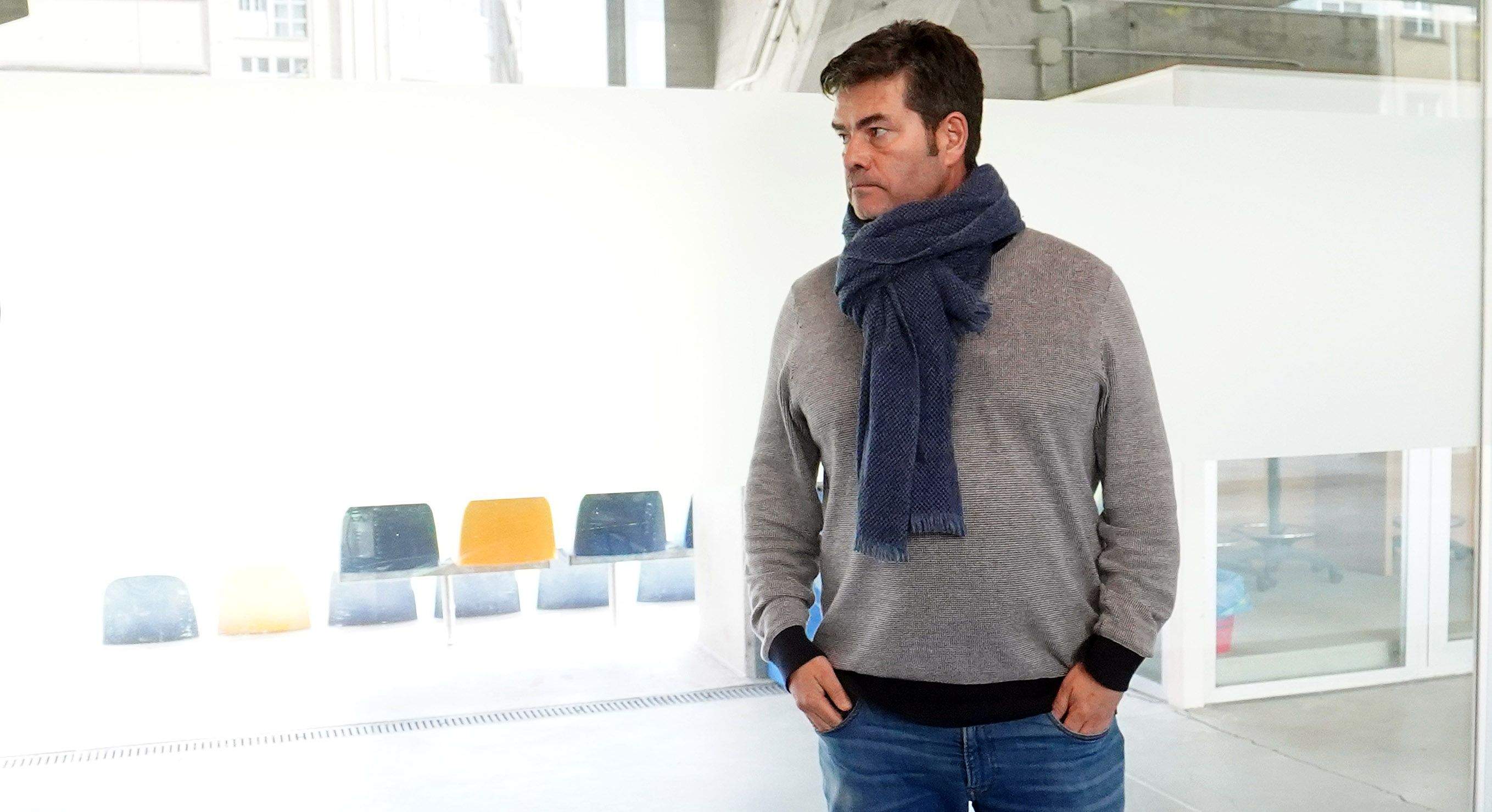 Jacobo Maestre, en el Estadio Municipal de Pasarón