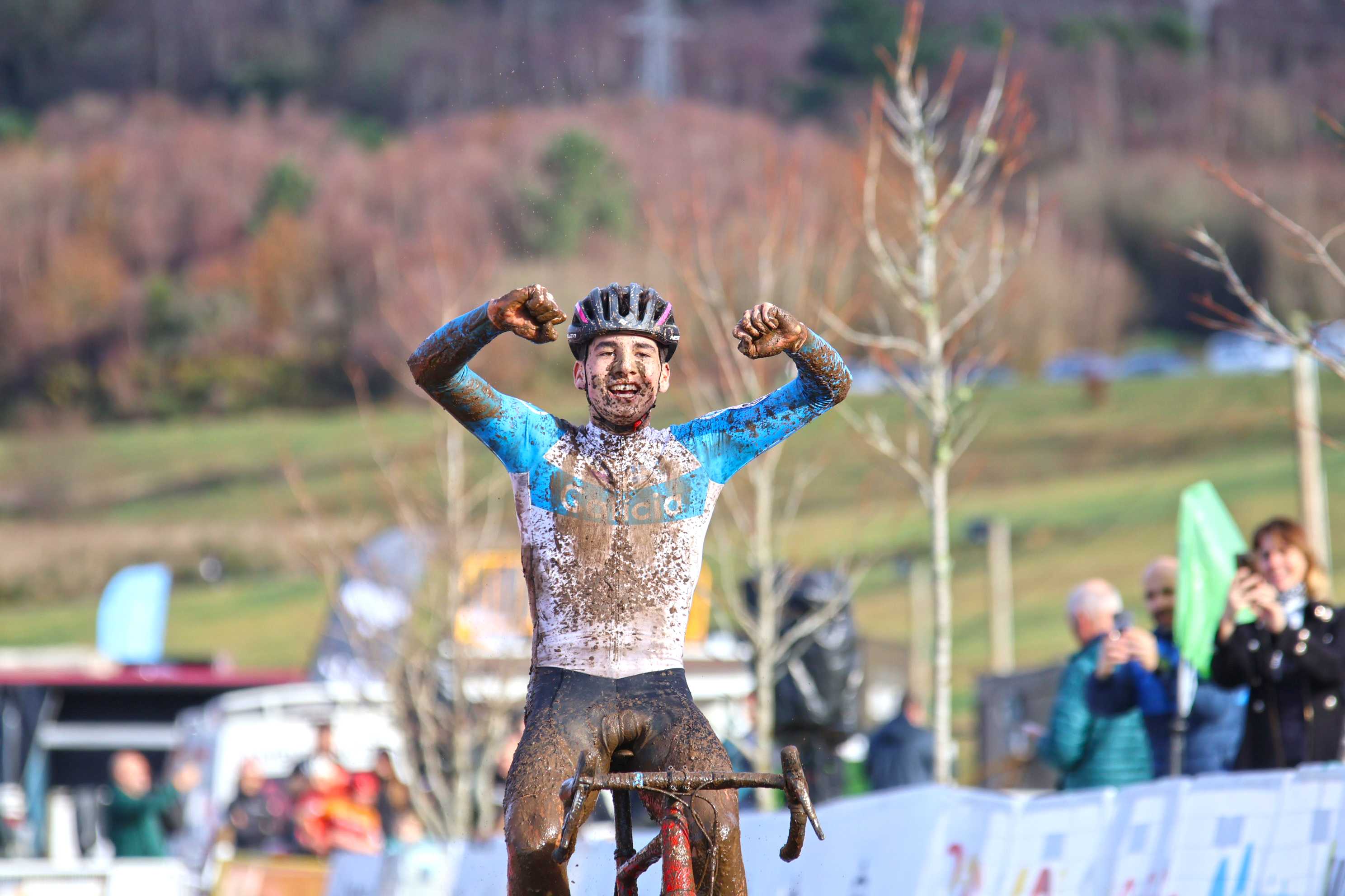 Lucas Lozano, en el Campeonato de España de Ciclocross