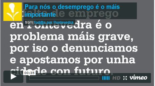 Captura de pantalla del vídeo de Tod@s por Pontevedra