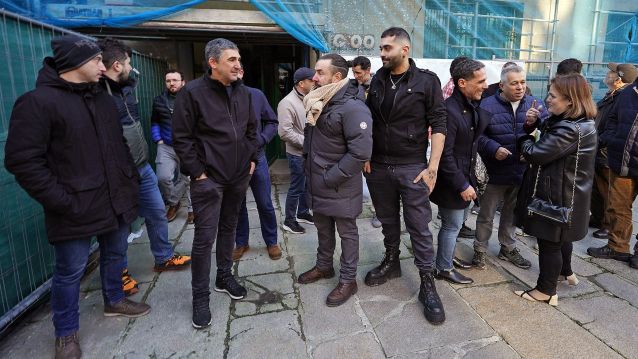 Representantes do comité de empresa da fábrica de Ence