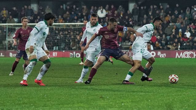 Partido de Copa del Rey entre Pontevedra y Getafe en Pasarón