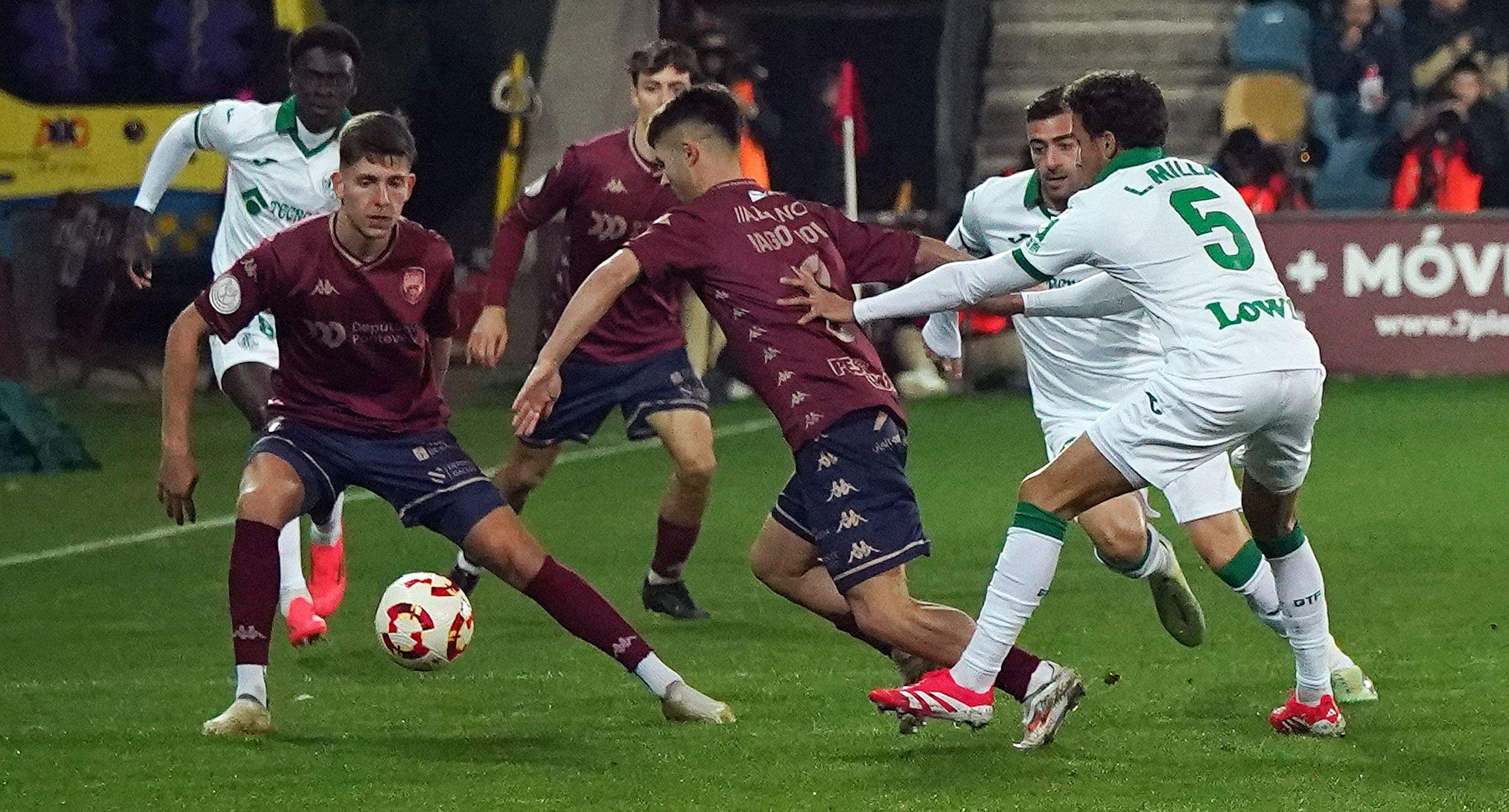Octavos de final de la Copa del Rey entre Pontevedra y Getafe en Pasarón