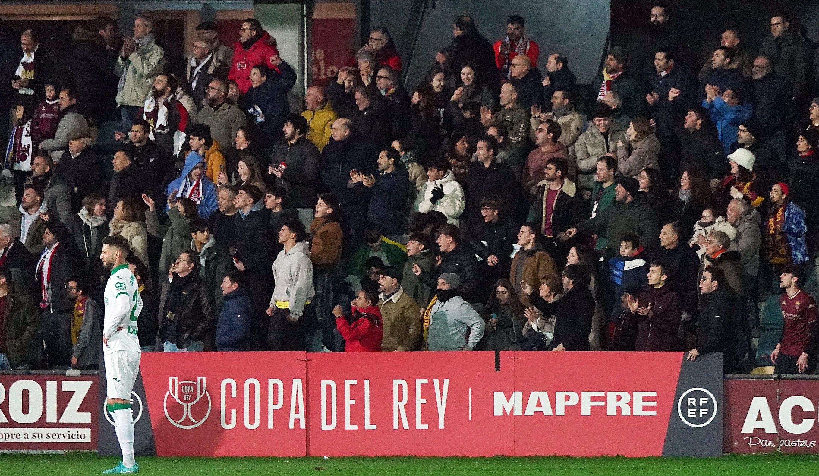 Octavos de final de la Copa del Rey entre Pontevedra y Getafe en Pasarón
