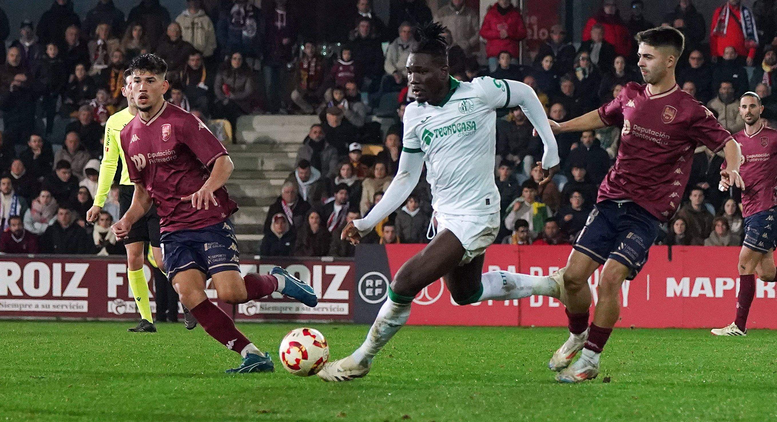 Octavos de final de la Copa del Rey entre Pontevedra y Getafe en Pasarón