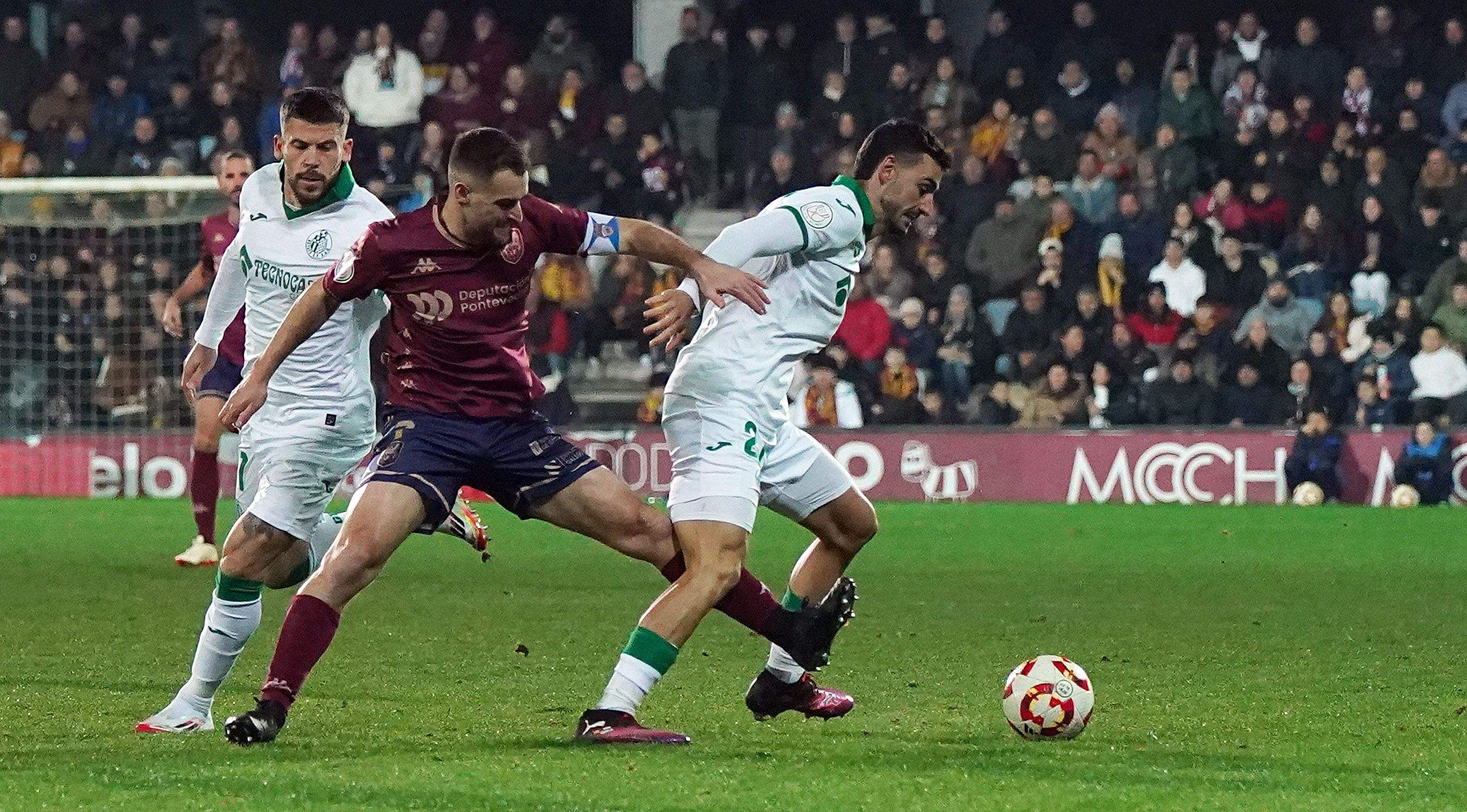 Octavos de final de la Copa del Rey entre Pontevedra y Getafe en Pasarón