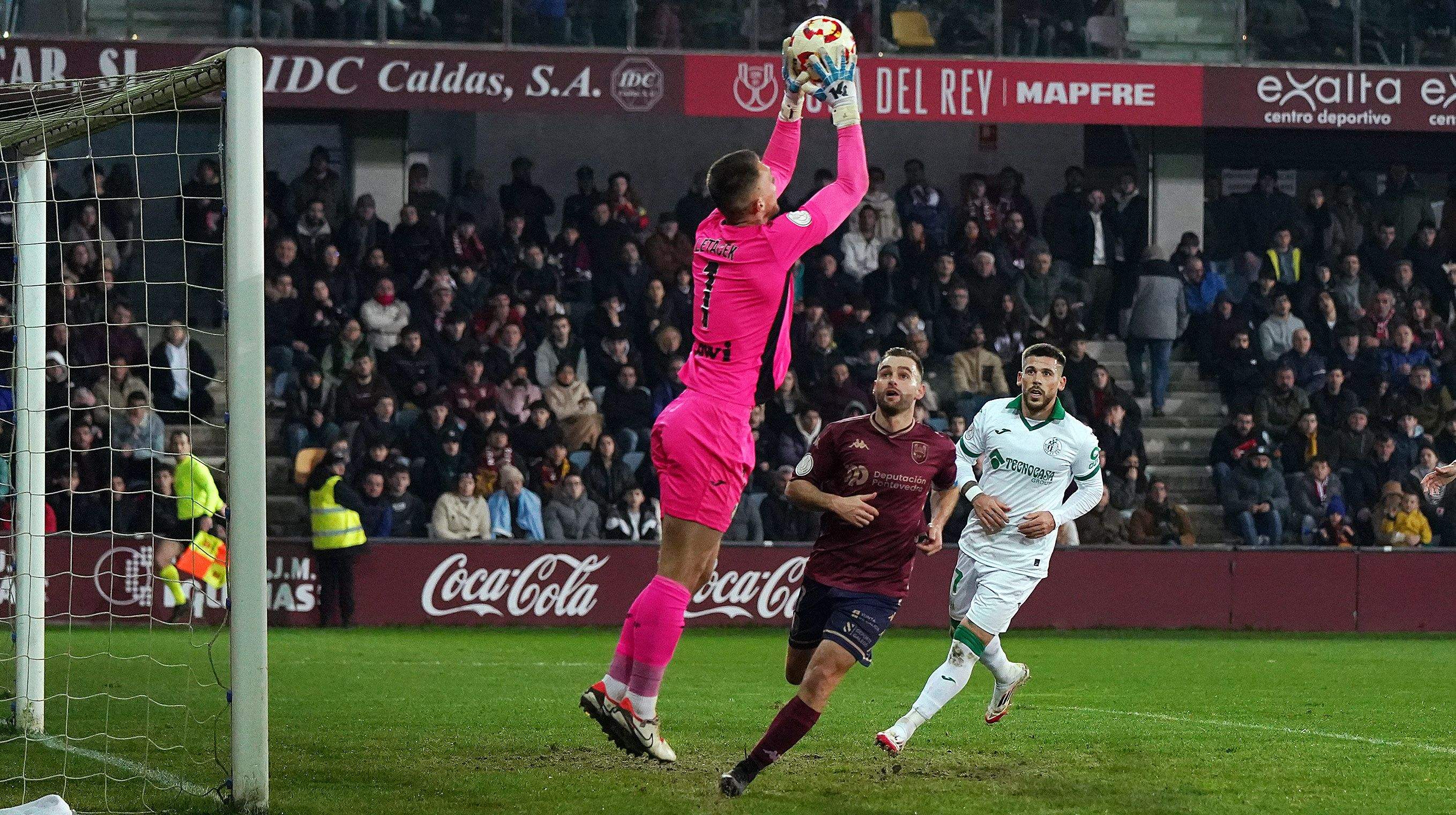 Octavos de final de la Copa del Rey entre Pontevedra y Getafe en Pasarón