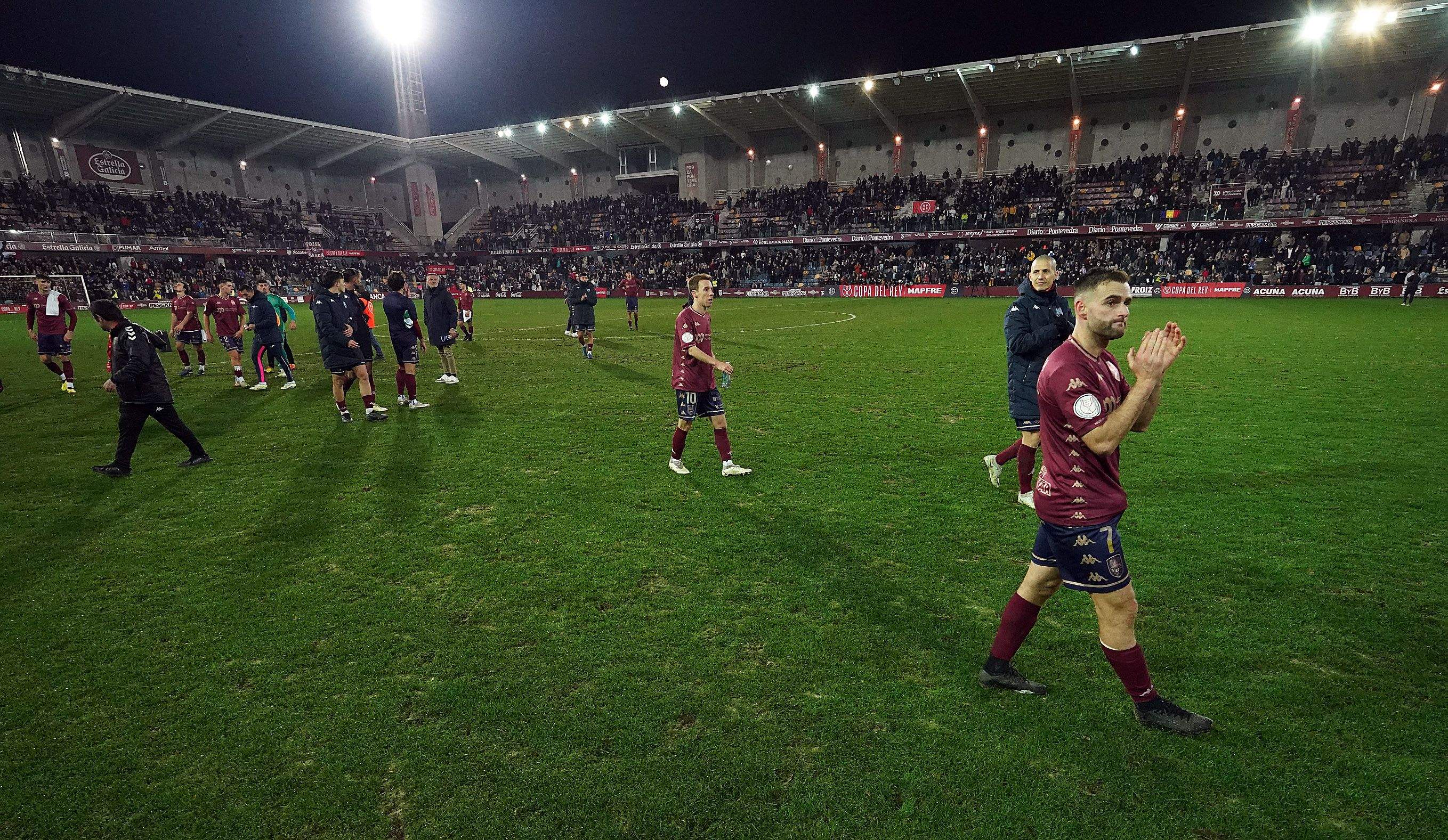 Octavos de final de la Copa del Rey entre Pontevedra y Getafe en Pasarón