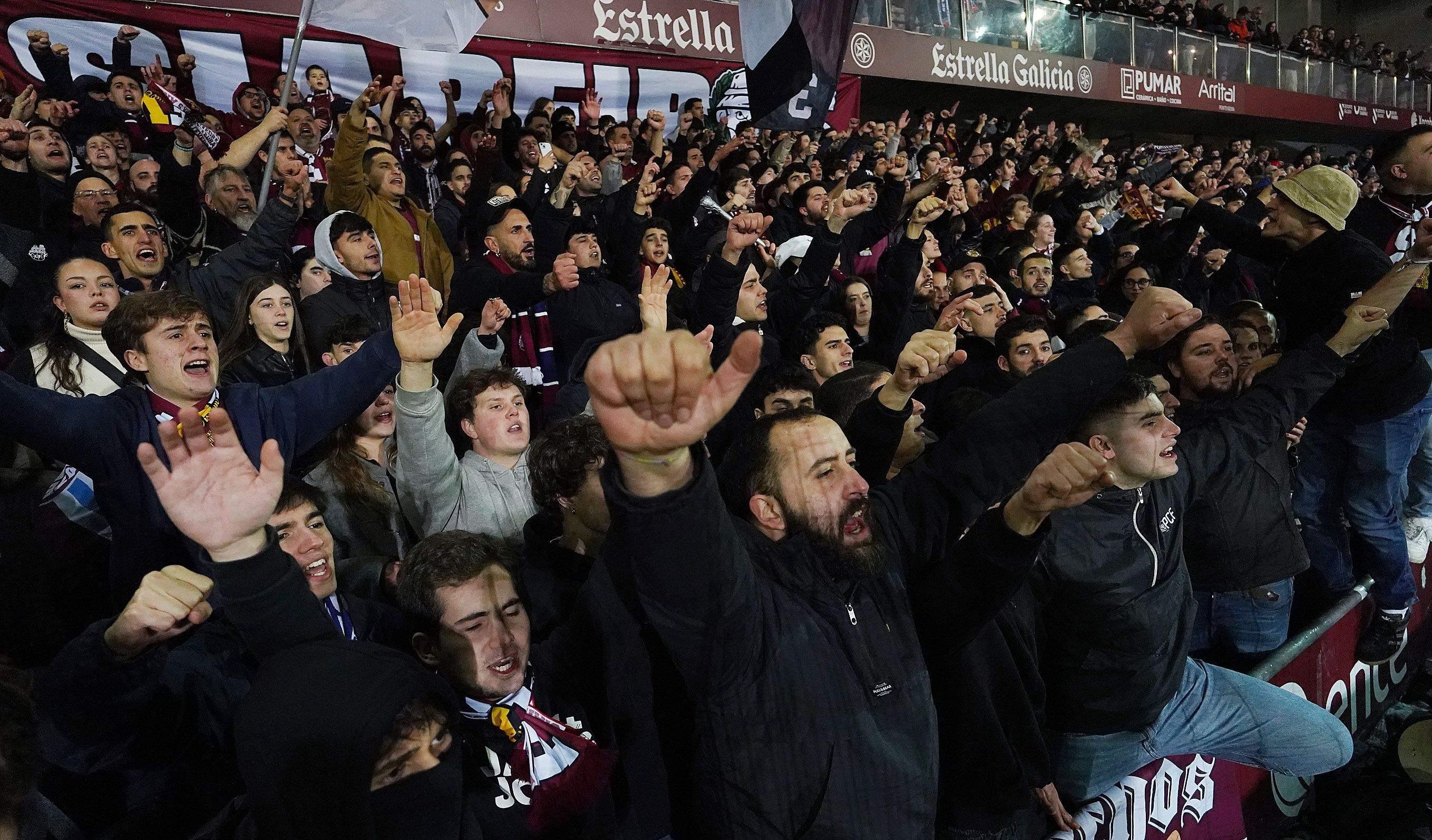 Octavos de final de la Copa del Rey entre Pontevedra y Getafe en Pasarón