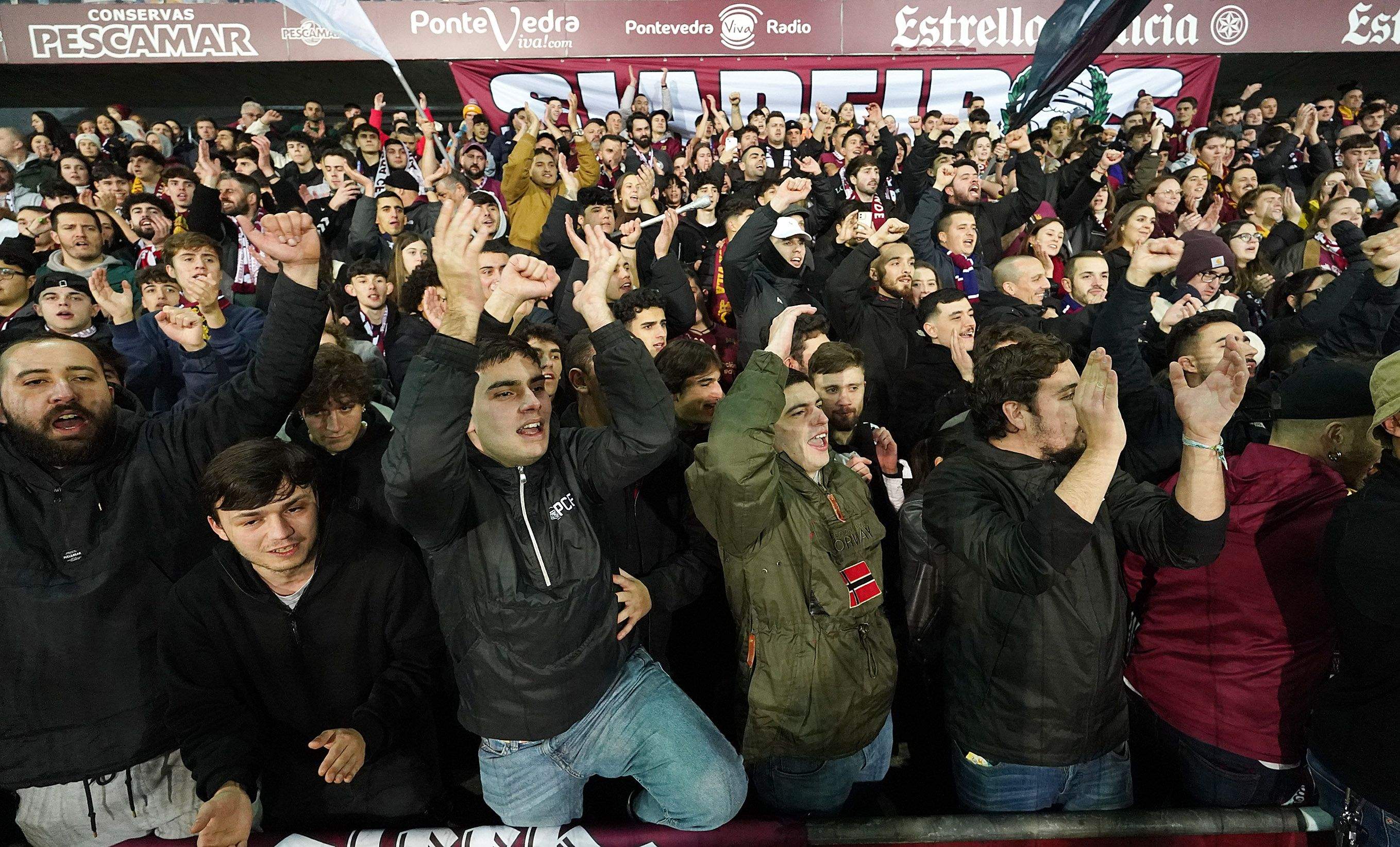Octavos de final de la Copa del Rey entre Pontevedra y Getafe en Pasarón