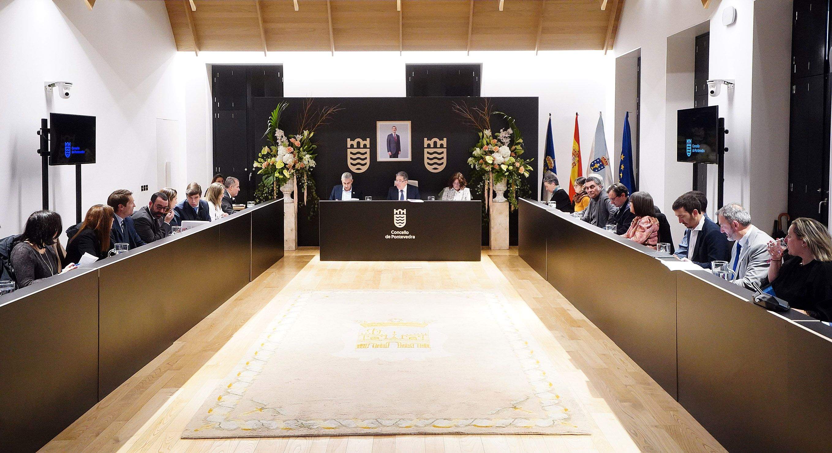 Pleno da corporación de Pontevedra en xaneiro de 2025