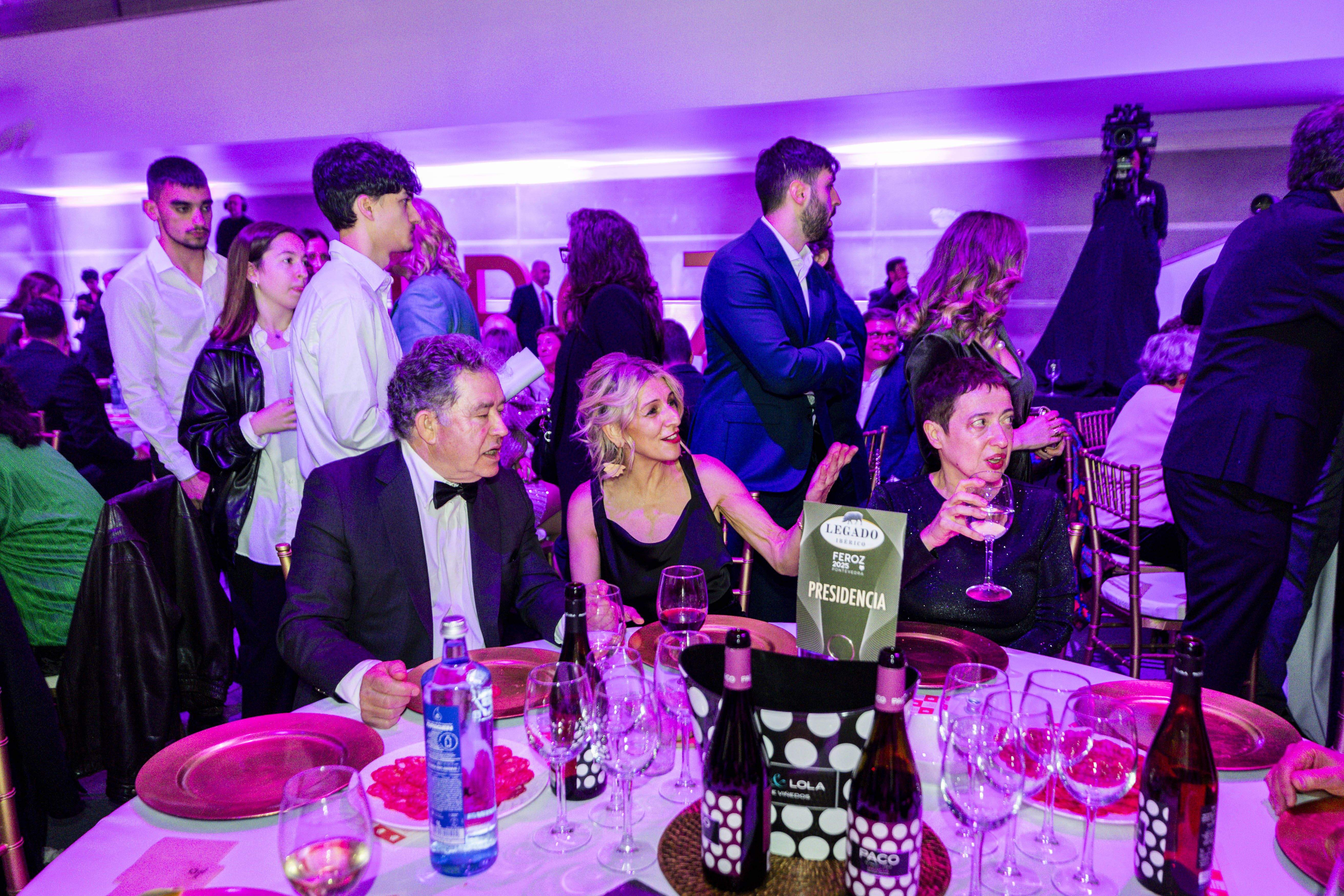 Personalidades en las mesas de los Premios Feroz 2025 Personalidades en las mesas de los Premios Feroz 2025