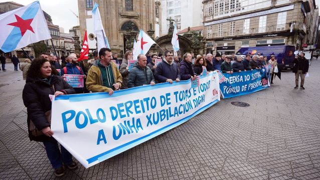 Mobilización do Colectivo de Persoas Xubiladas e Pensionistas da CIG en Pontevedra