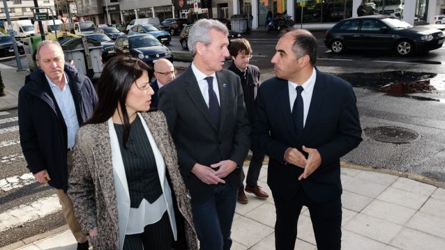 María Martínez, Alfonso Rueda e Ángel Moldes
