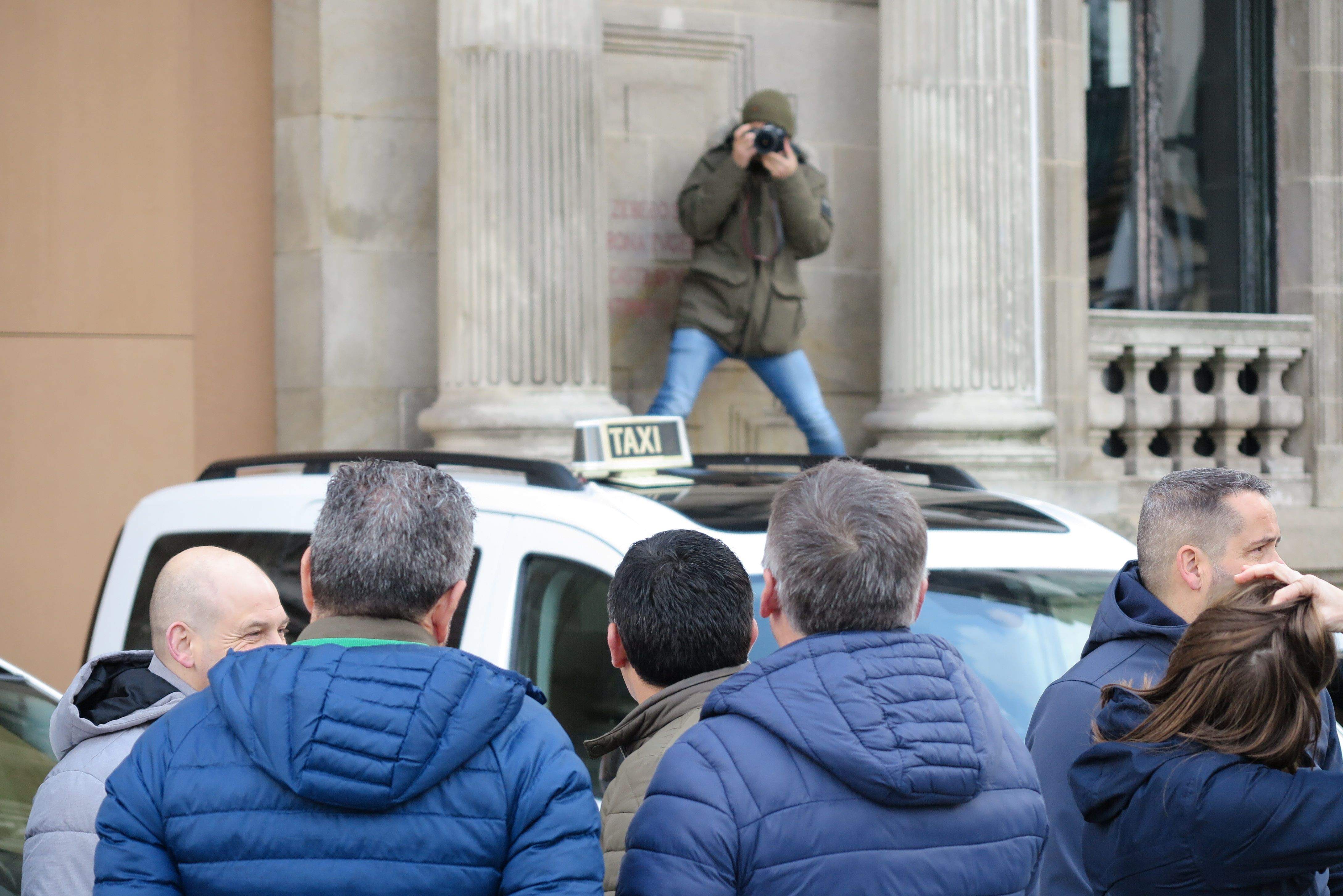 Protesta del sector del taxi