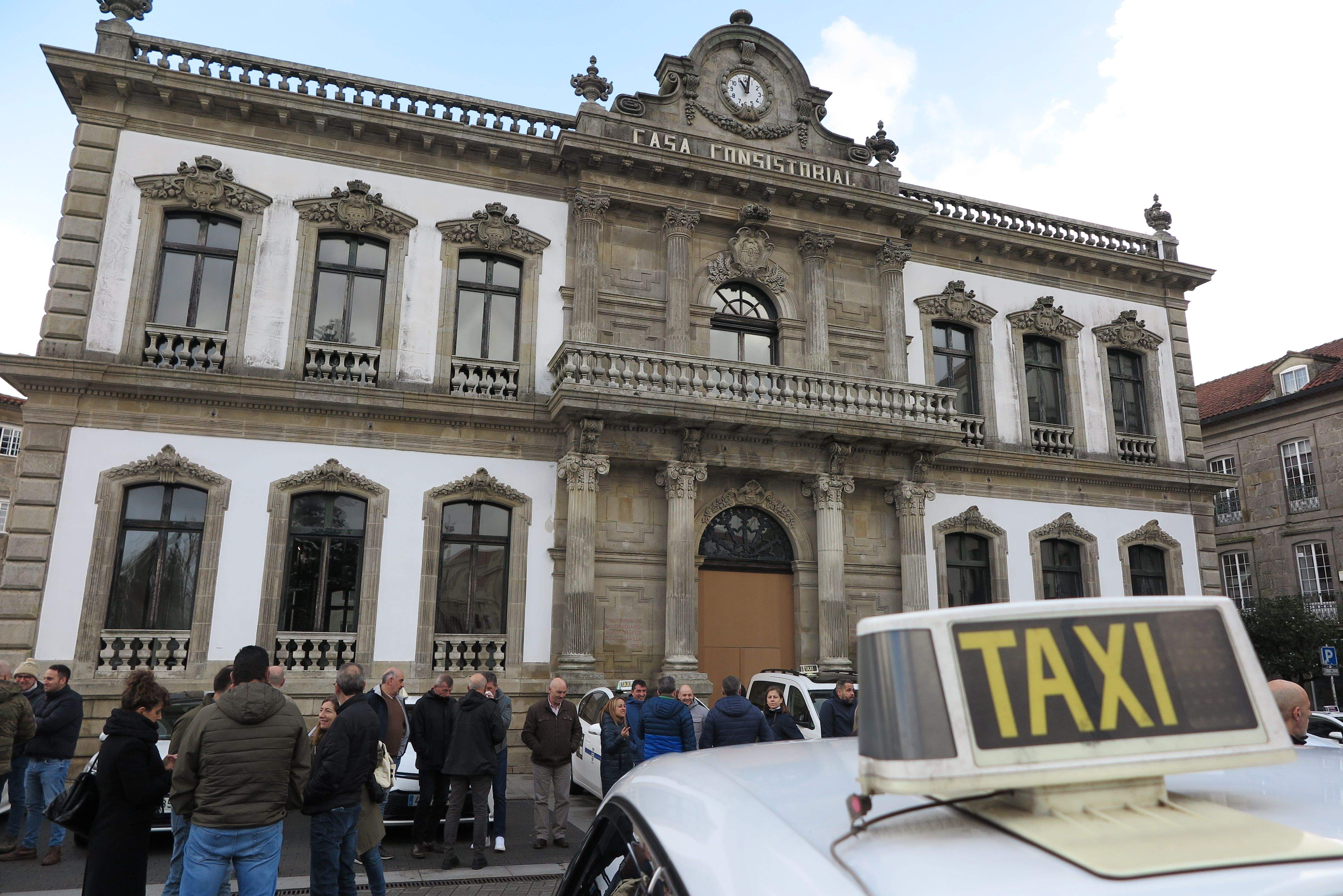 Protesta del sector del taxi