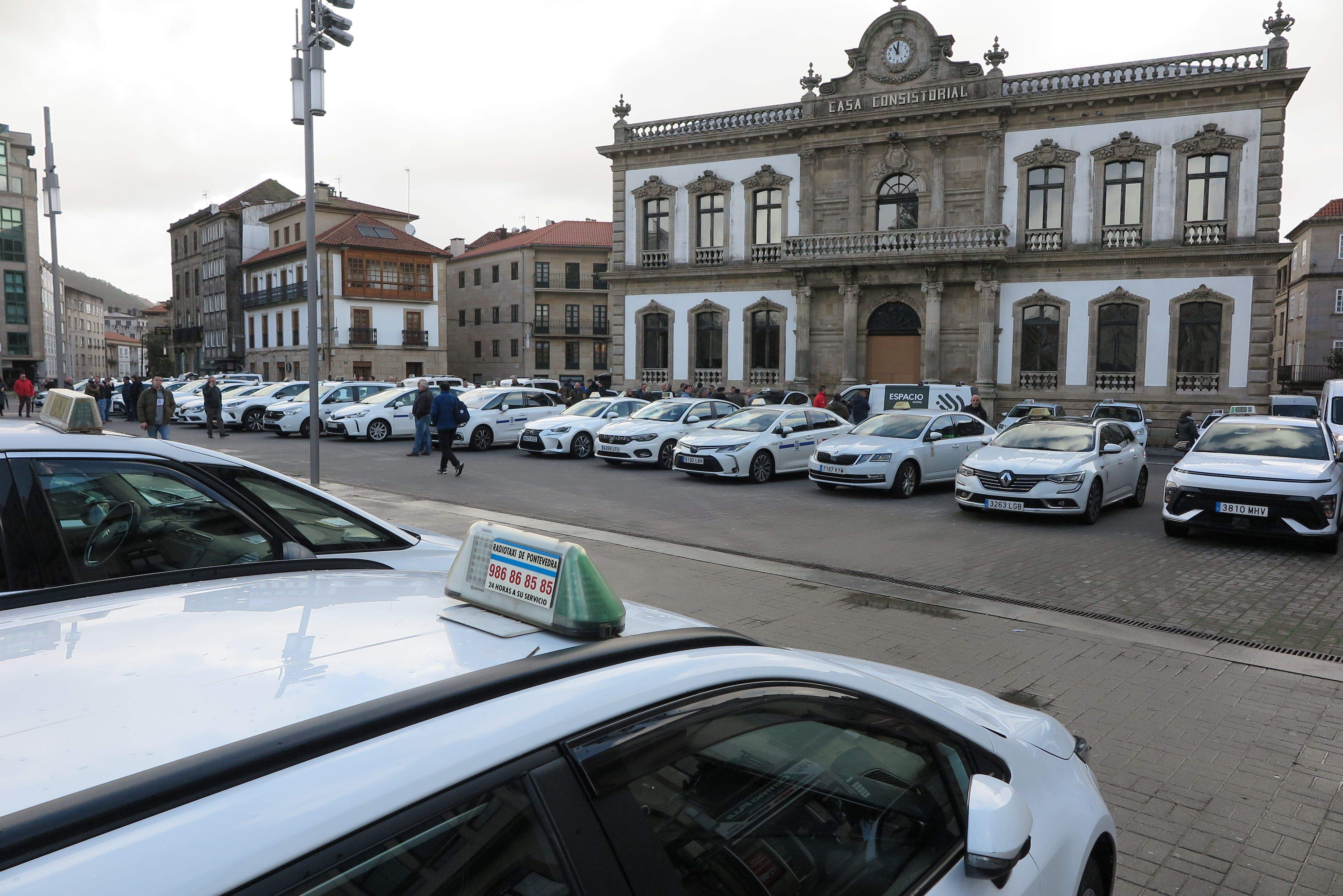 Protesta del sector del taxi
