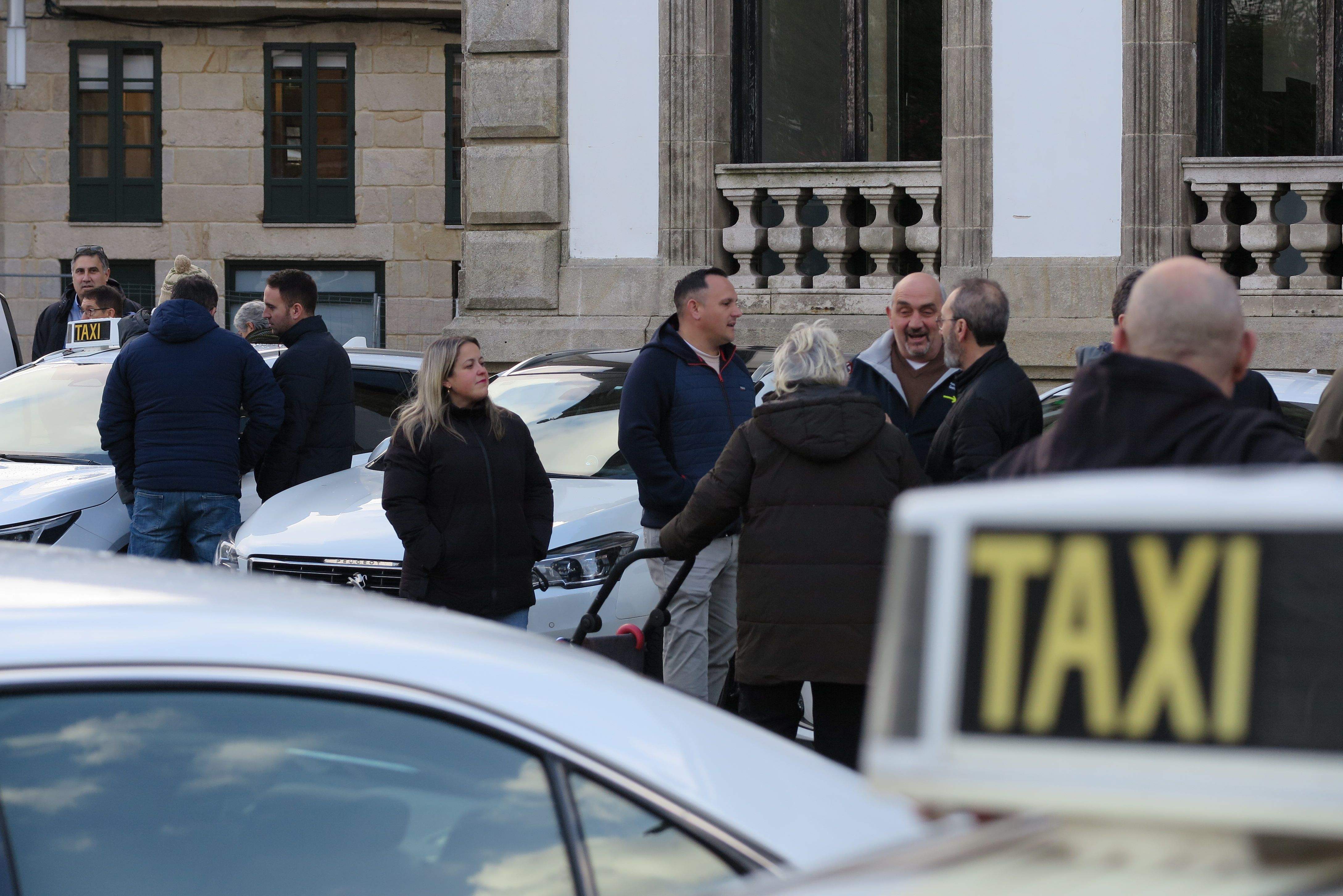 Protesta del sector del taxi
