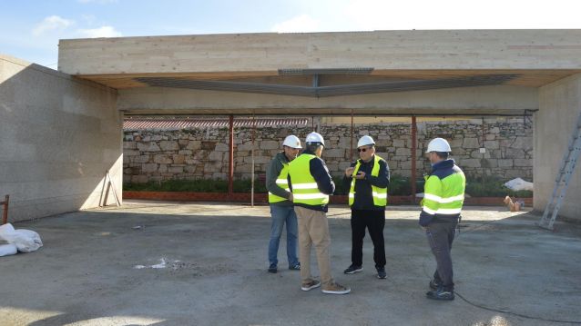 Obras en el Pazo de Quintáns