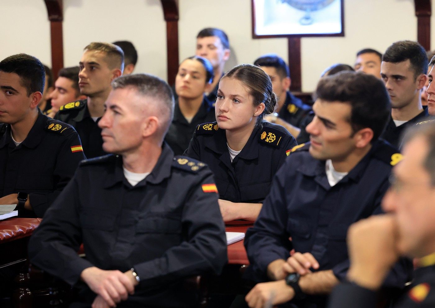 La princesa Leonor, a bordo del buque escuela Juan Sebastián de Elcano