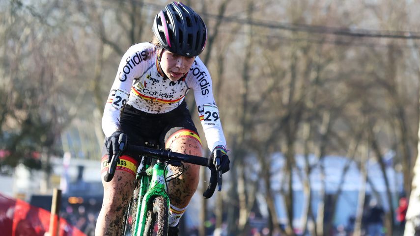 Lorena Patiño, en el Mundial de Ciclocross de Lièvin