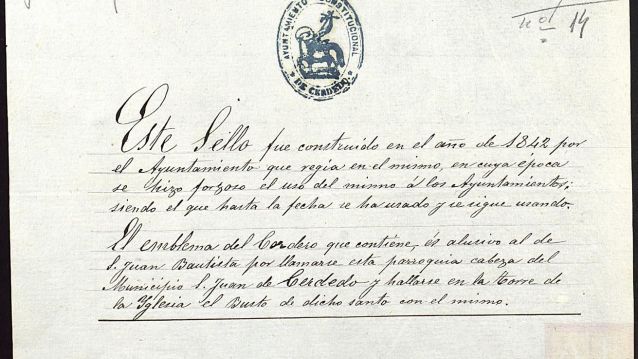 5. Selo municipal de Cerdedo.