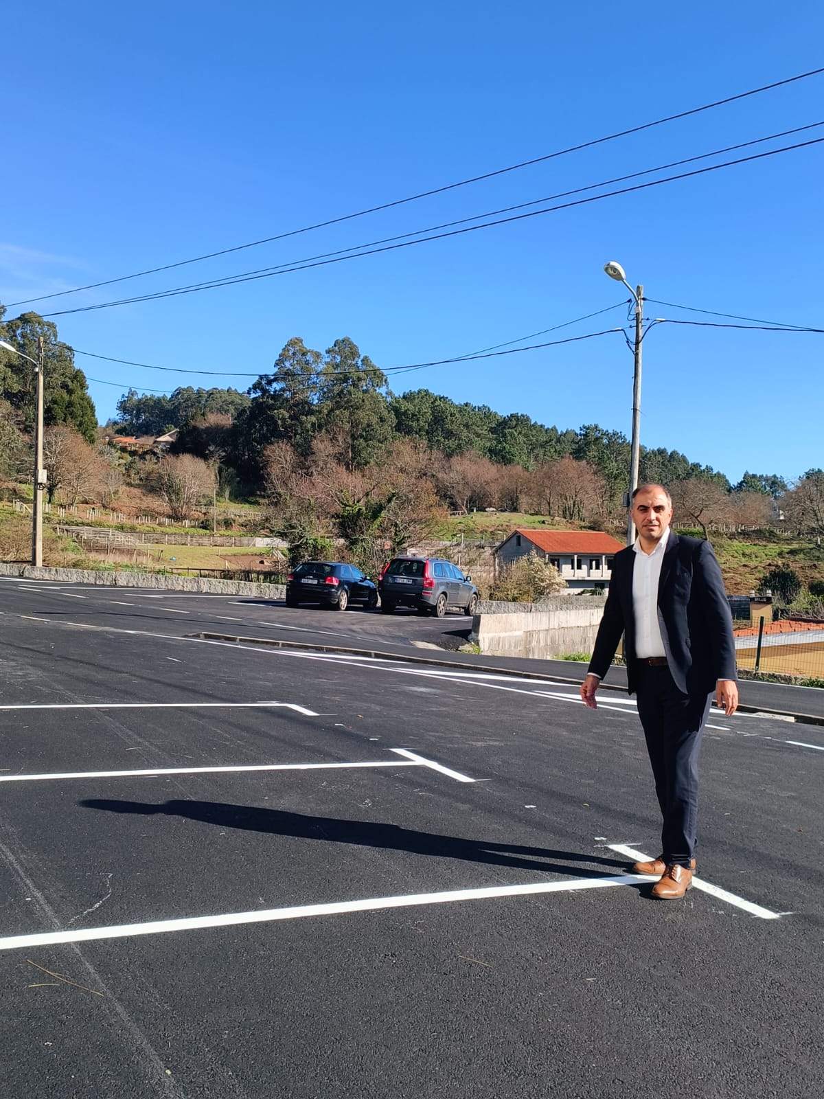 Ángel Moldes en la zona donde se realizaron las obras