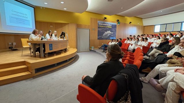 Acto de benvida a estudantes de prácticas en Montecelo