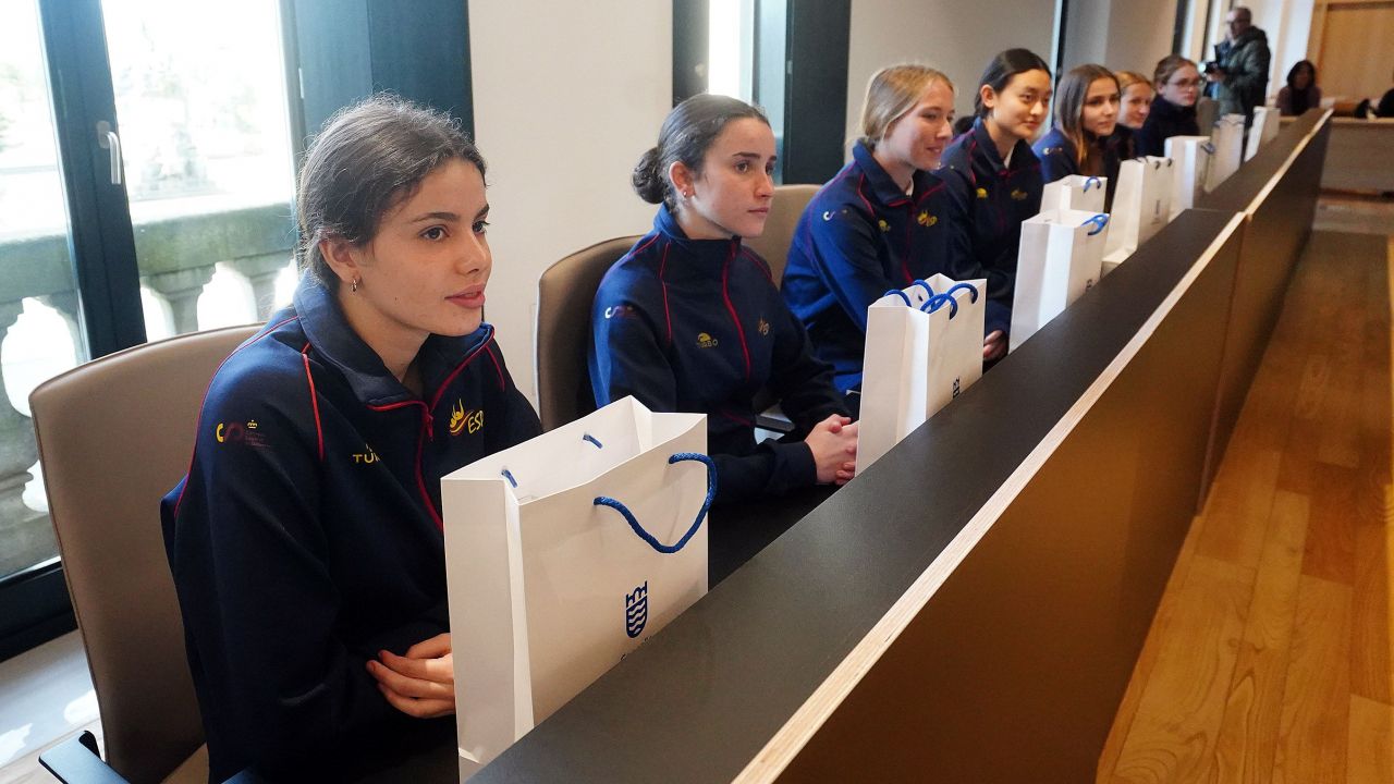 Recepción á Selección Española Júnior de natación artística