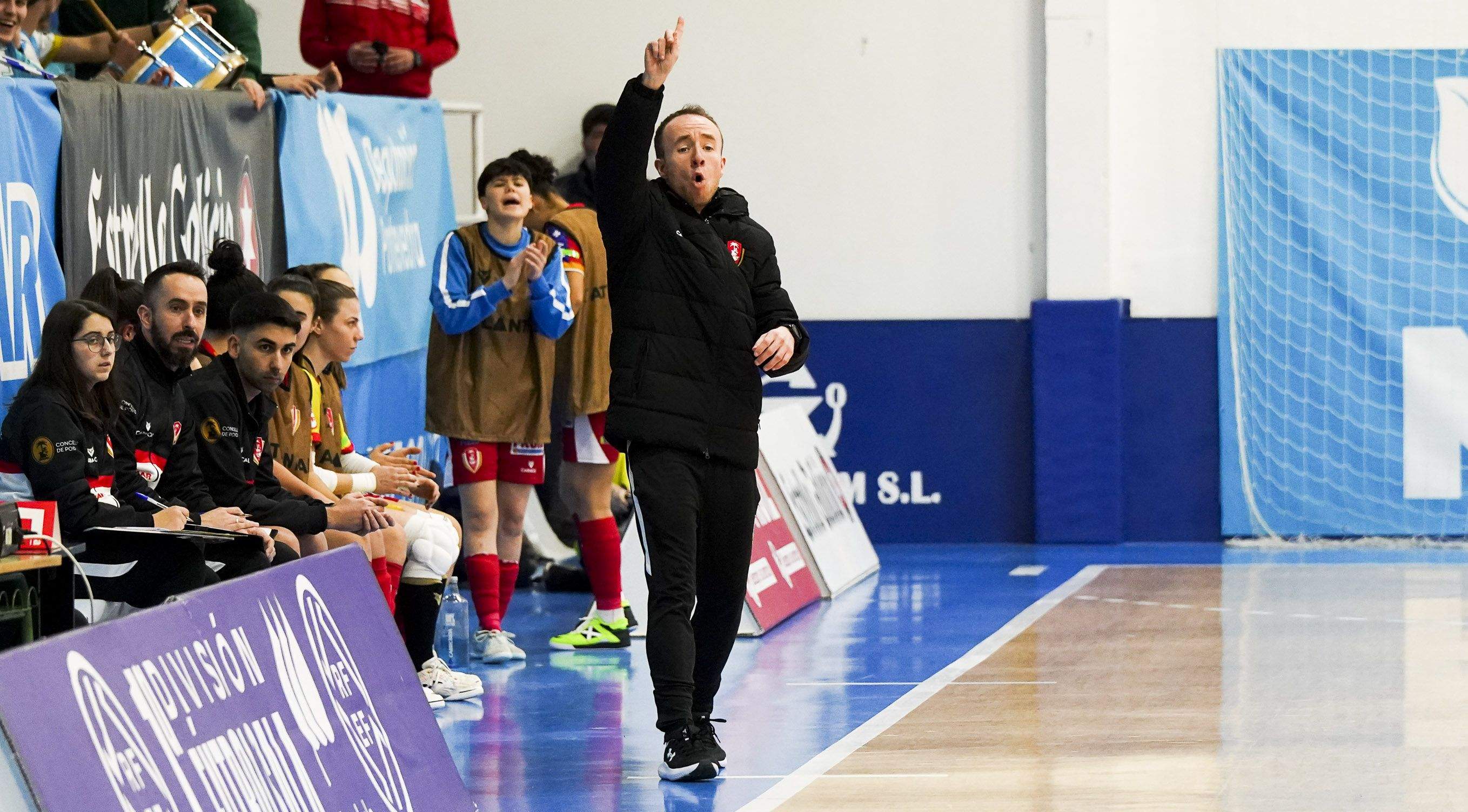 Luis López-Tulla, no partido entre o Poio Pescamar e Marín Futsal na Seca Luis López-Tulla, no partido entre o Poio Pescamar e Marín Futsal na Seca