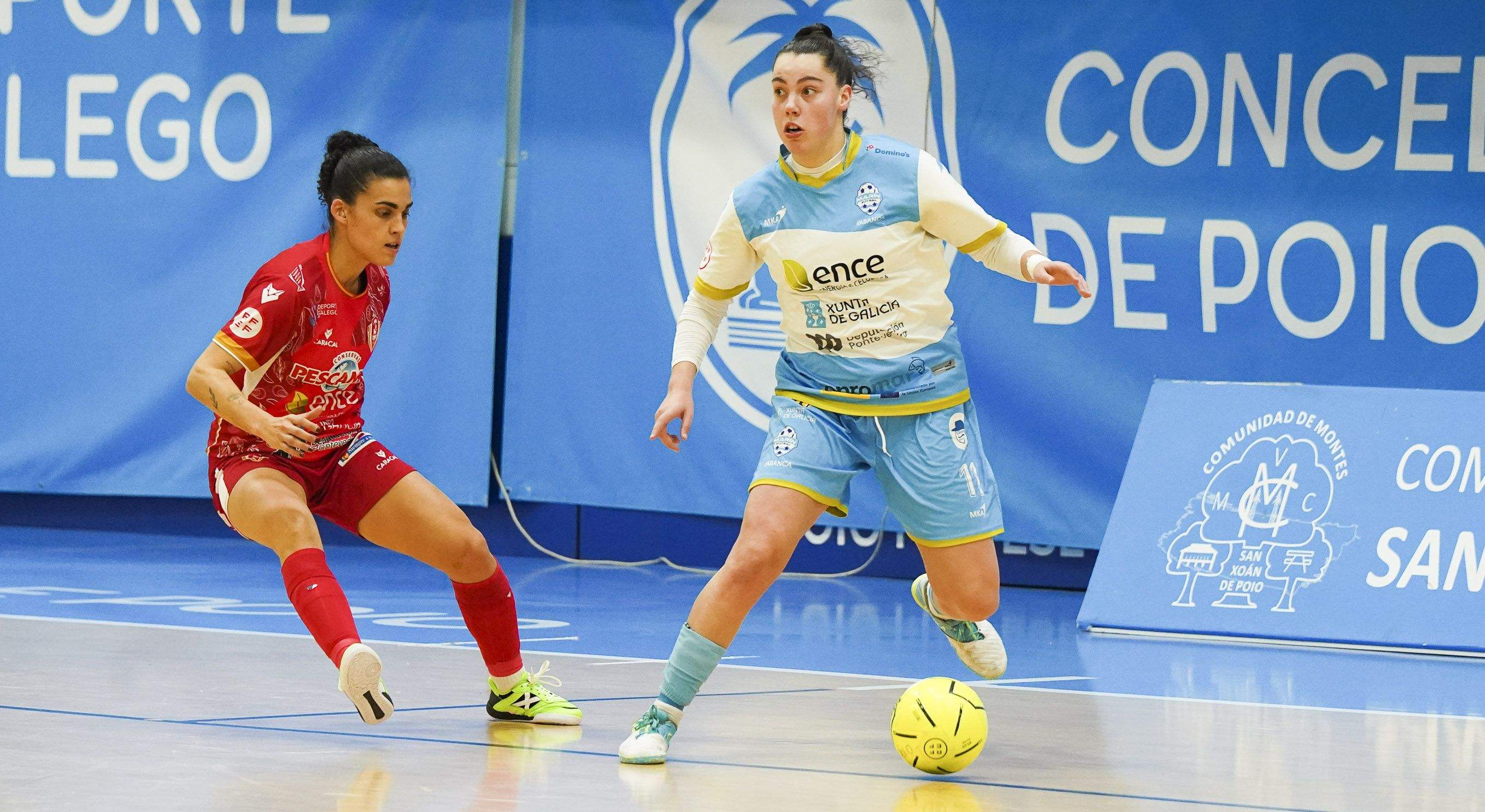Partido entre o Poio Pescamar e Marín Futsal na Seca Partido entre o Poio Pescamar e Marín Futsal na Seca