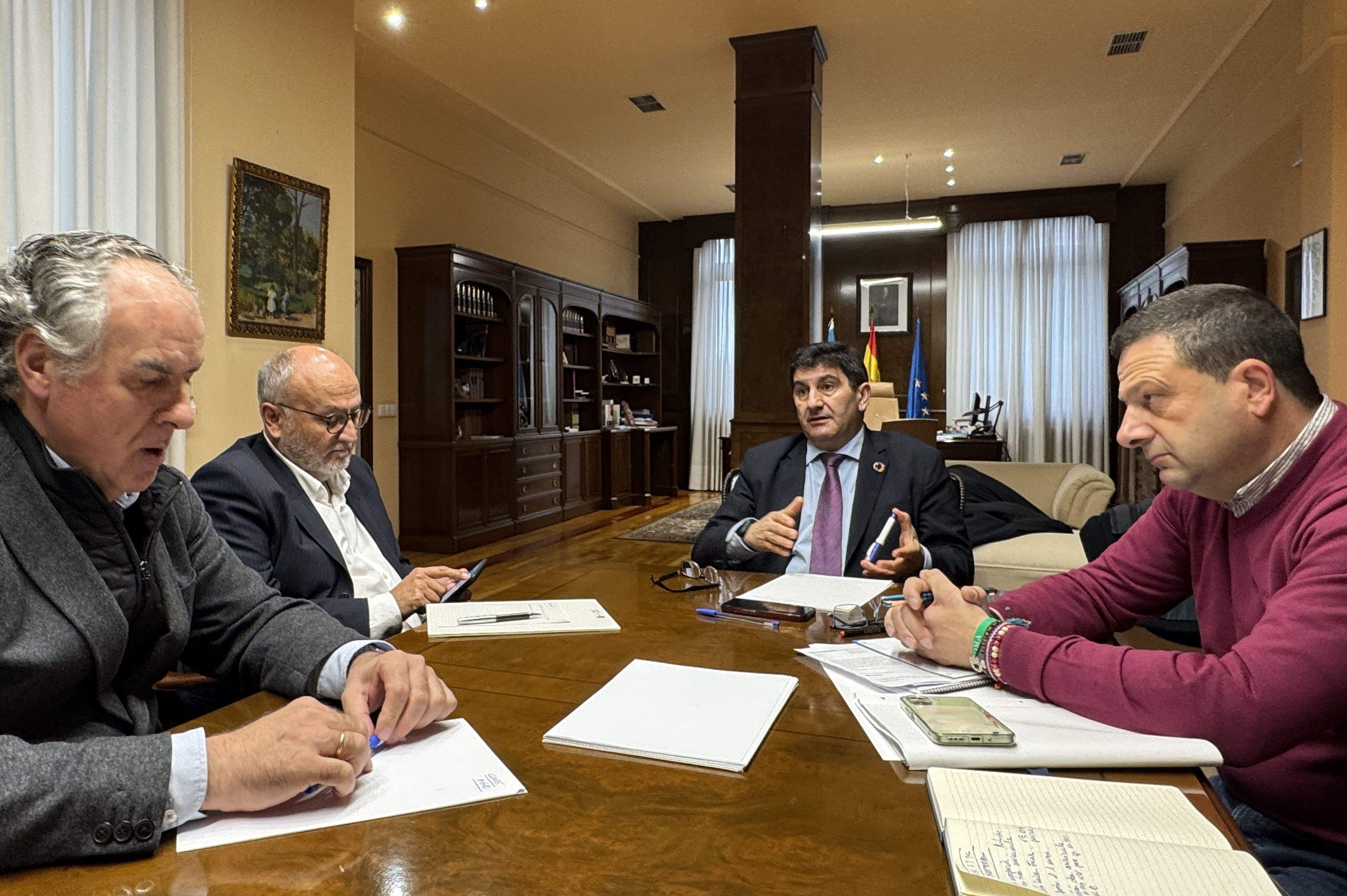 Ángel González del Río, Abel Losada, Pedro Blanco y Manuel Campos