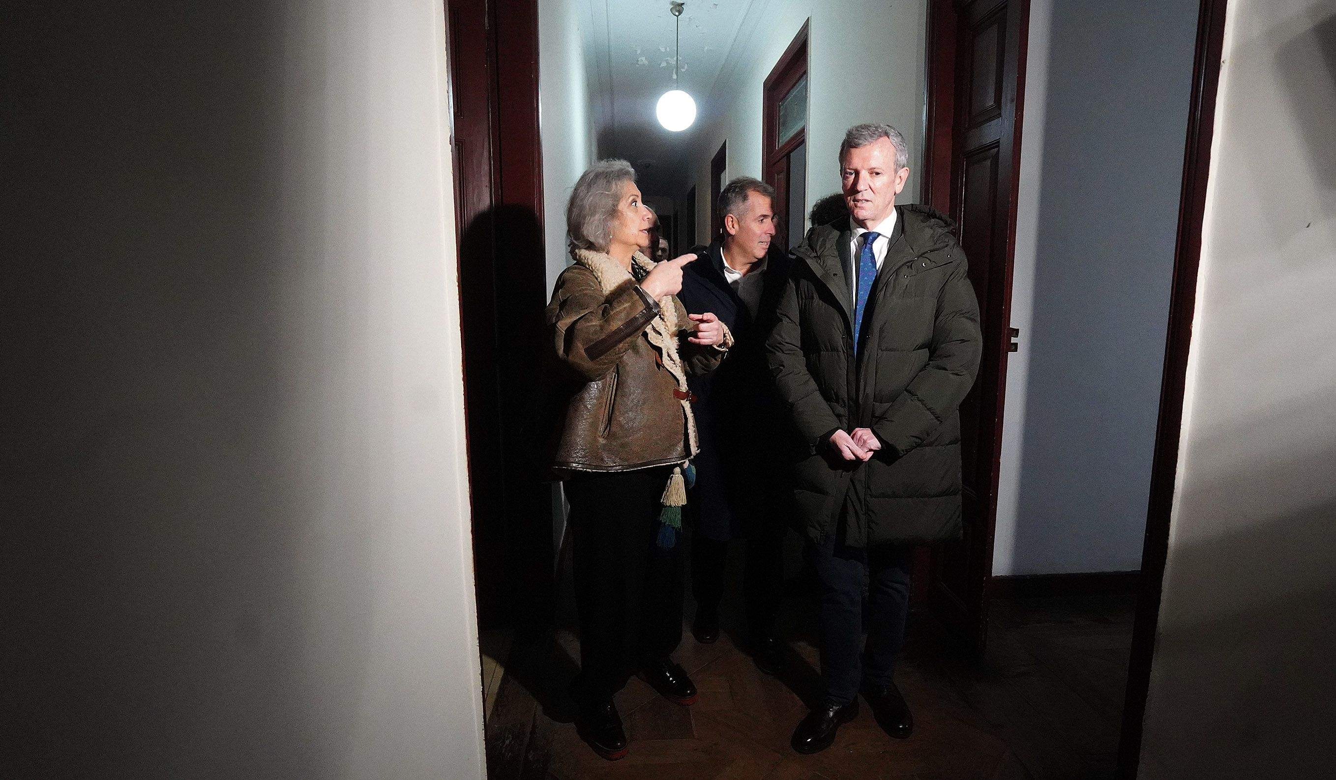 Visita de Alfonso Rueda ao Pazo de Lourizán