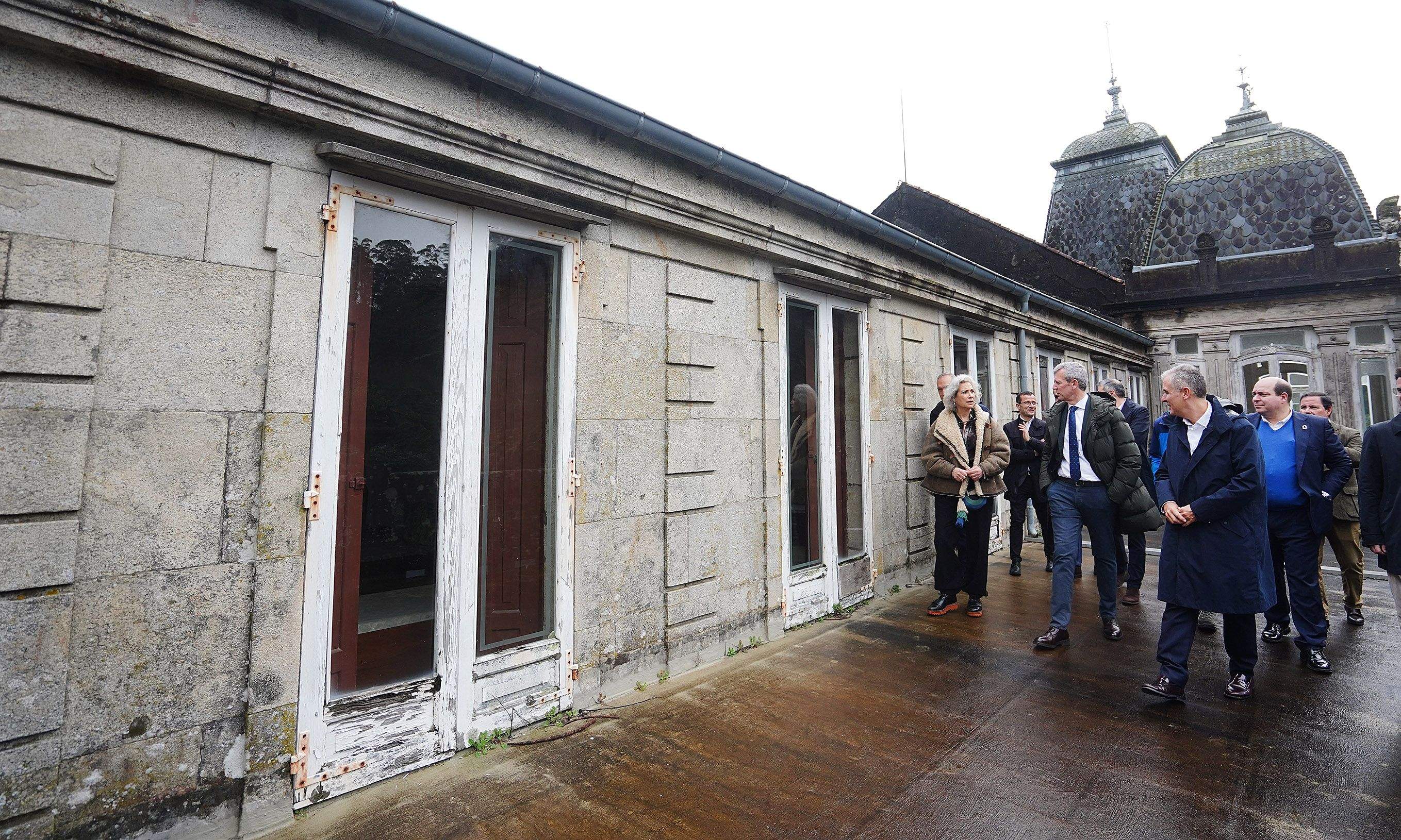 Visita de Alfonso Rueda ao Pazo de Lourizán