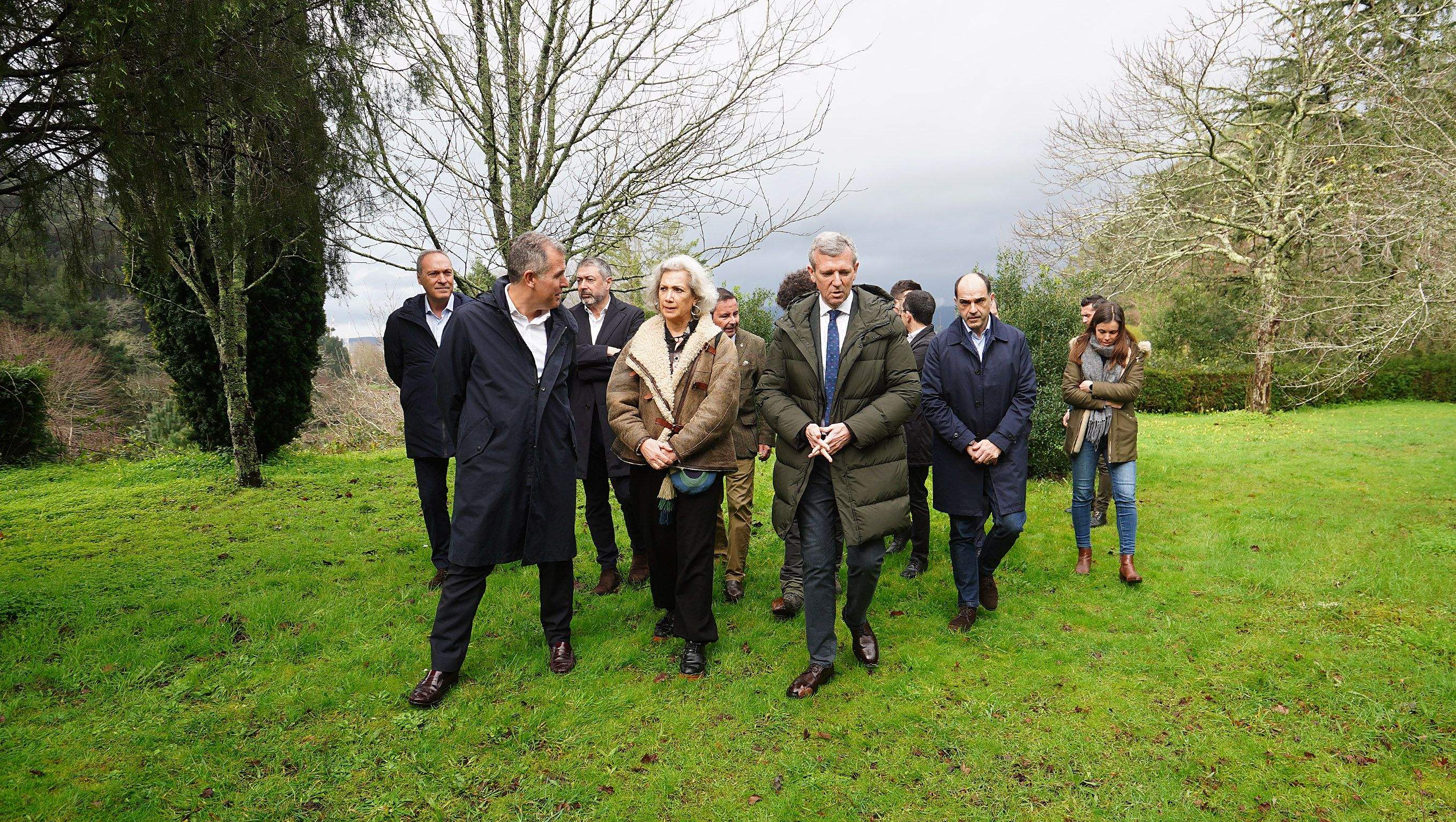 Visita de Alfonso Rueda ao Pazo de Lourizán