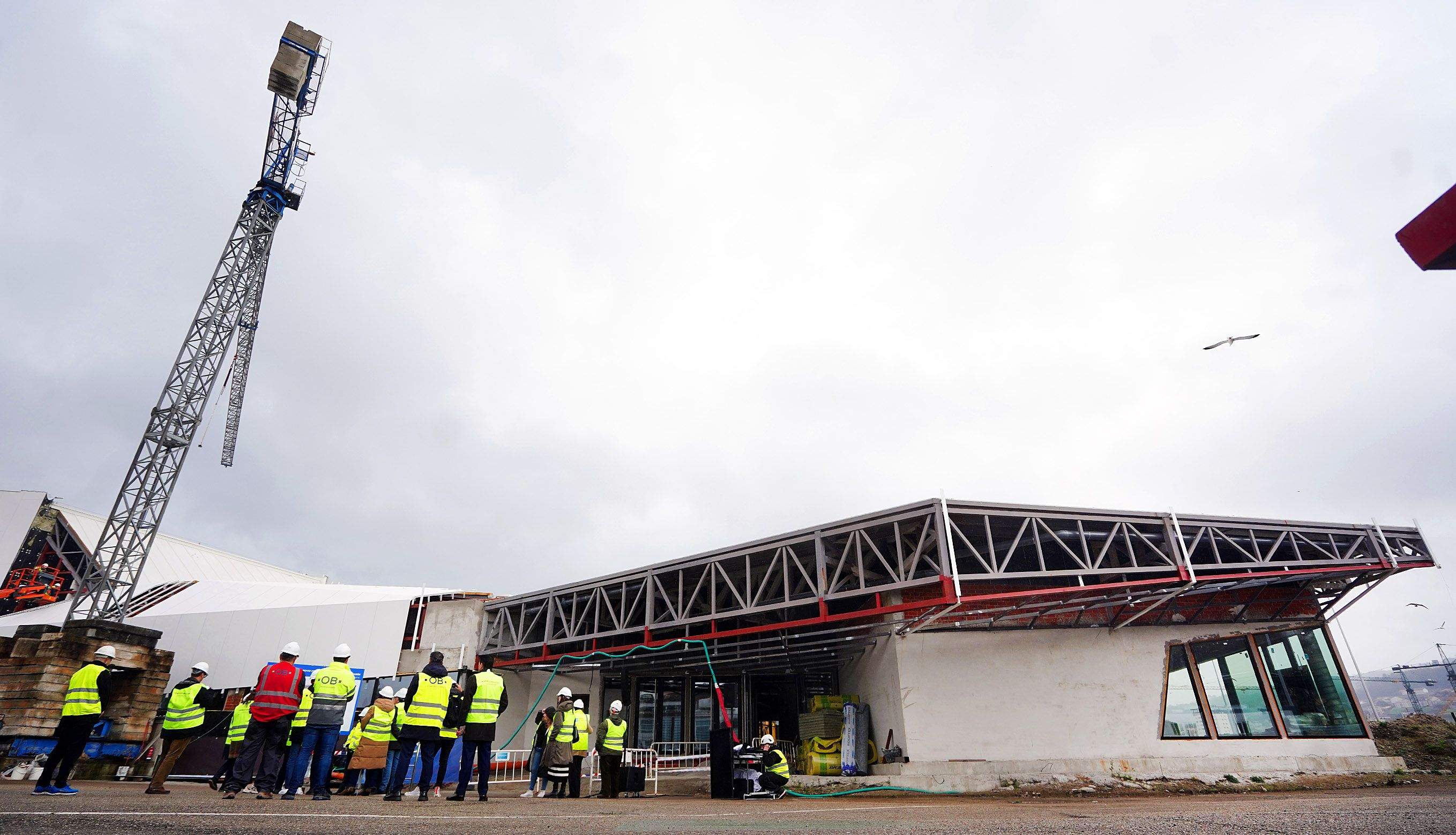 Visita a las obras del Auditorio de Marín