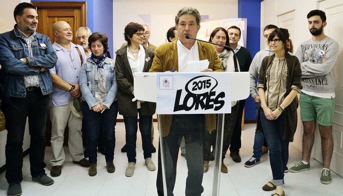 Miguel Anxo Fernández presentando as medidas para os primeiros cen días de goberno