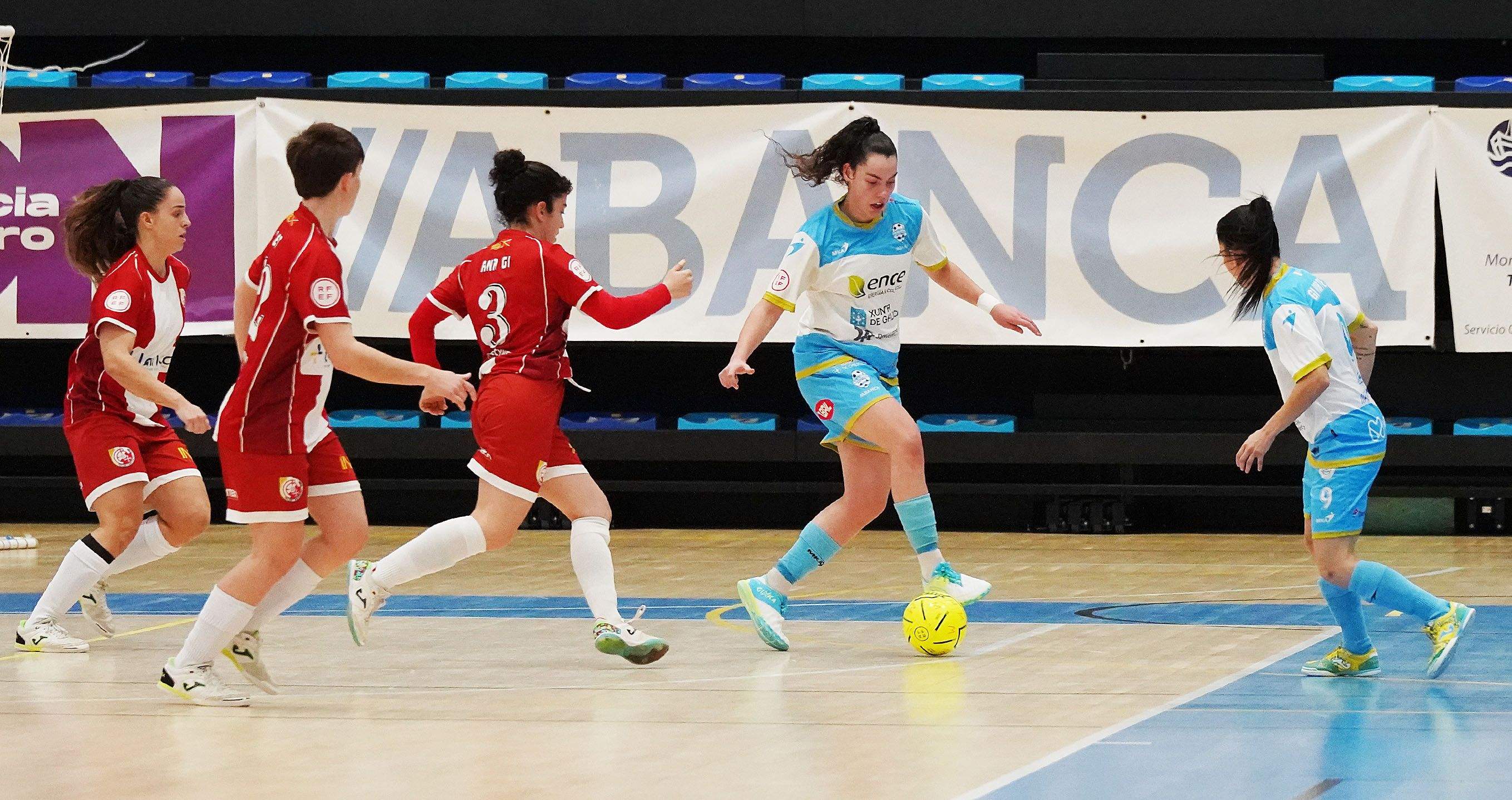 Partido entre el Marín Futsal y el Lainco Rubí en A Raña Partido entre el Marín Futsal y el Lainco Rubí en A Raña