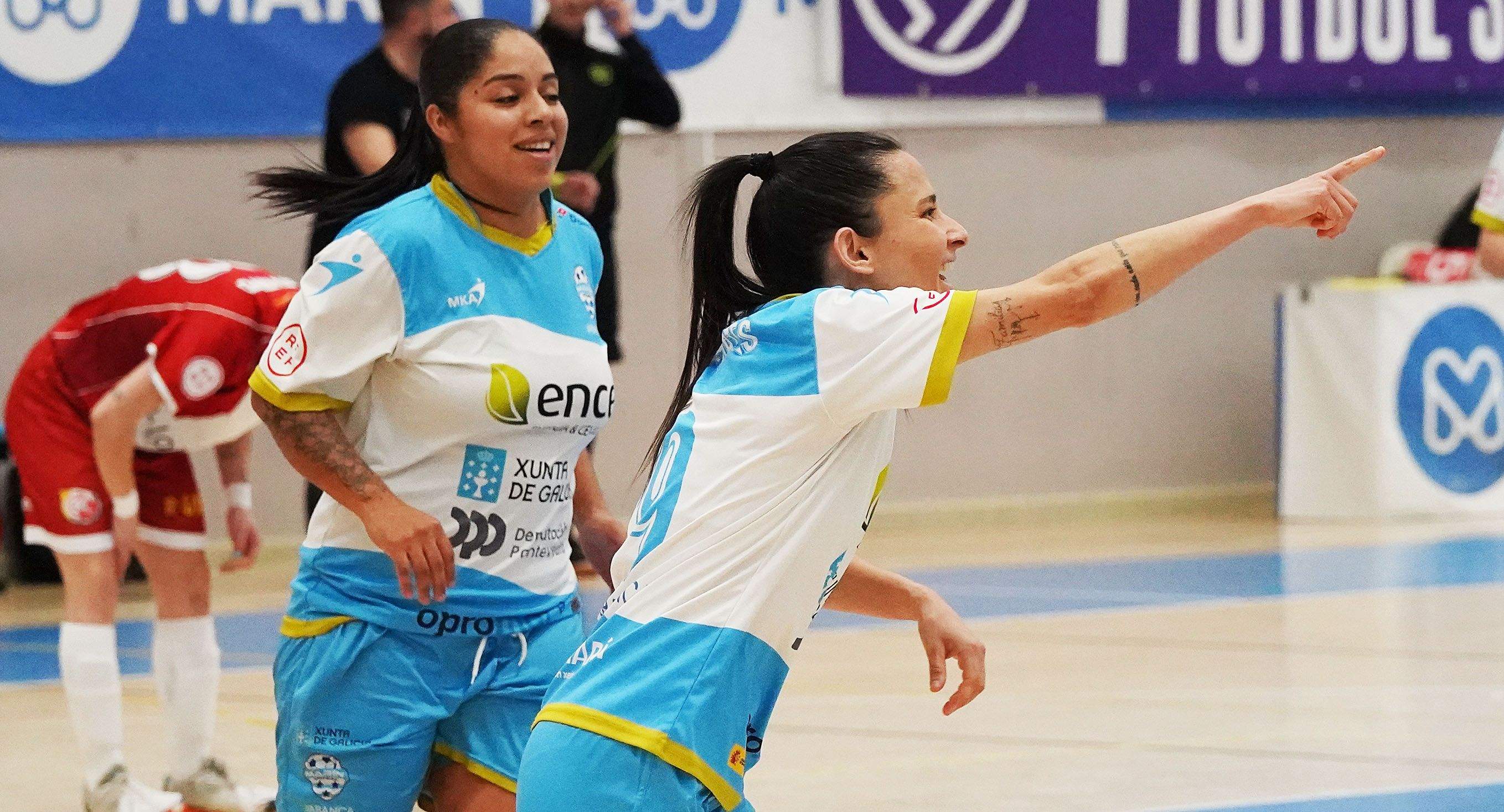 Partido entre el Marín Futsal y el Lainco Rubí en A Raña Partido entre el Marín Futsal y el Lainco Rubí en A Raña