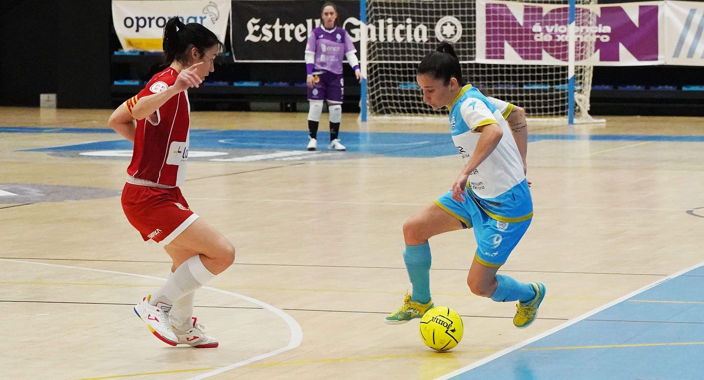 Partido entre el Marín Futsal y el Lainco Rubí en A Raña Partido entre el Marín Futsal y el Lainco Rubí en A Raña