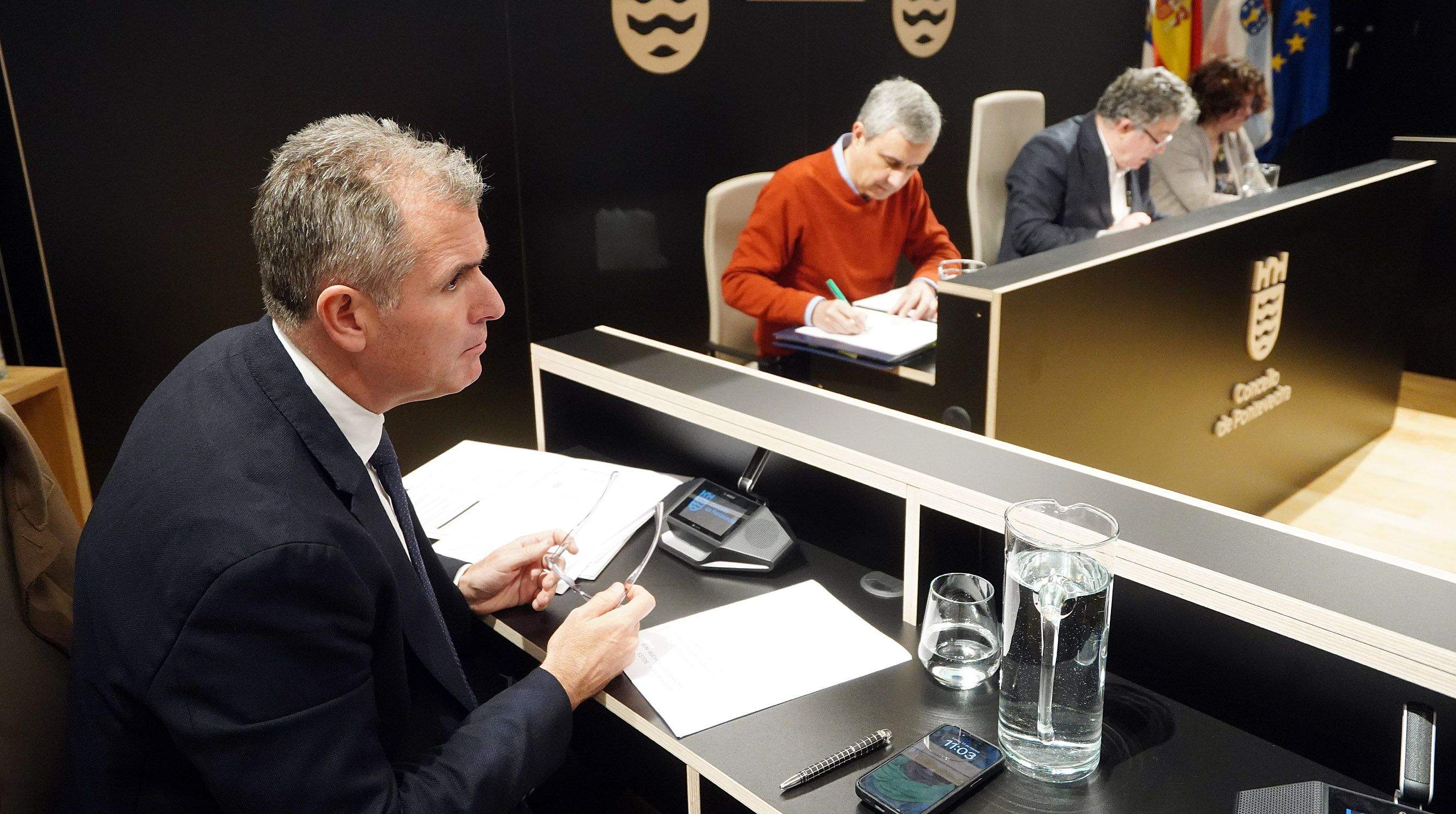 Pleno municipal de Pontevedra en el que se aprobaron los presupuestos de 2025