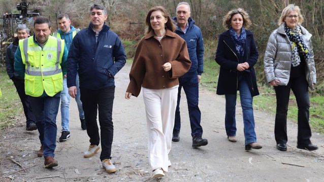 Visita de las autoridades a los trabajos de restauración de la cuenca del río Gallo Visita de las autoridades a los trabajos de restauración de la cuenca del río Gallo