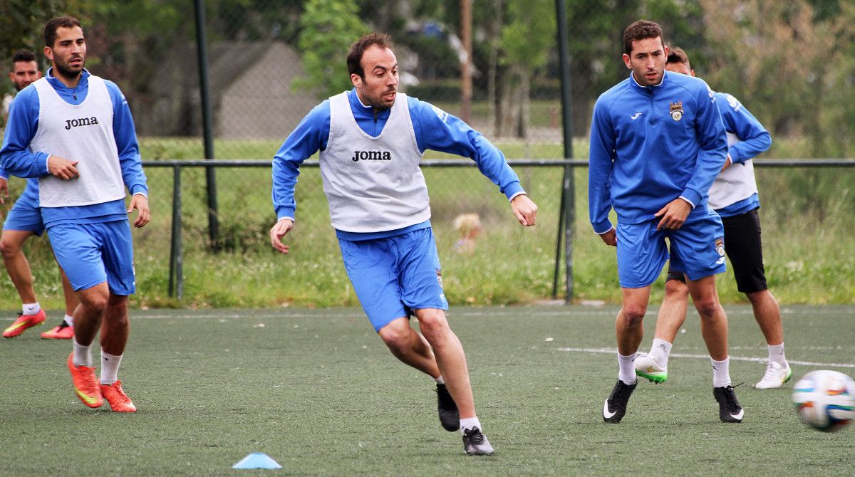 Jacobo no adestramento deste mércores na Xunqueira Jacobo no adestramento deste mércores na Xunqueira