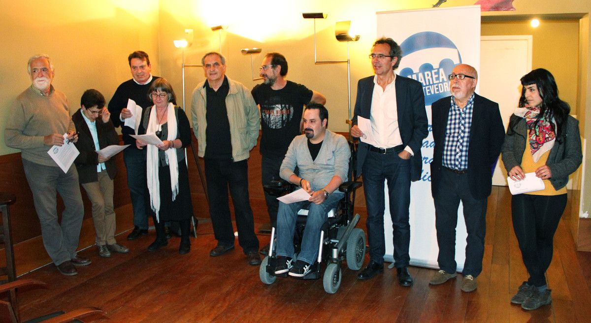 Lectura do manifesto de Marea Pontevedra