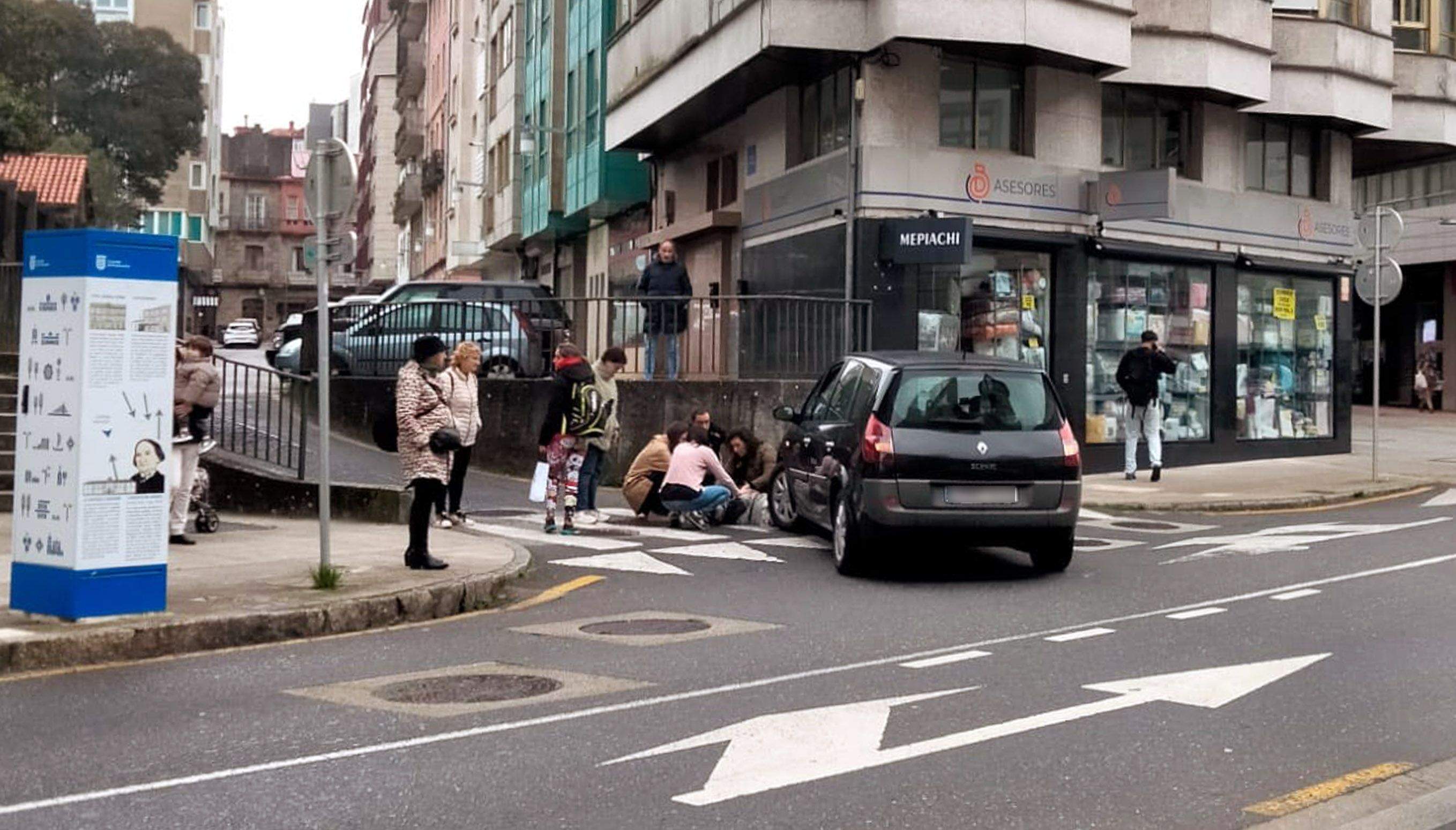 Atropello en un paso de peatones en Reina Victoria