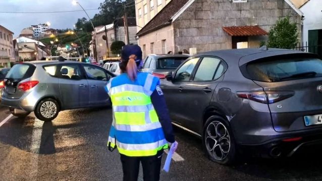 Accidente na PO 308 ao seu paso por Poio