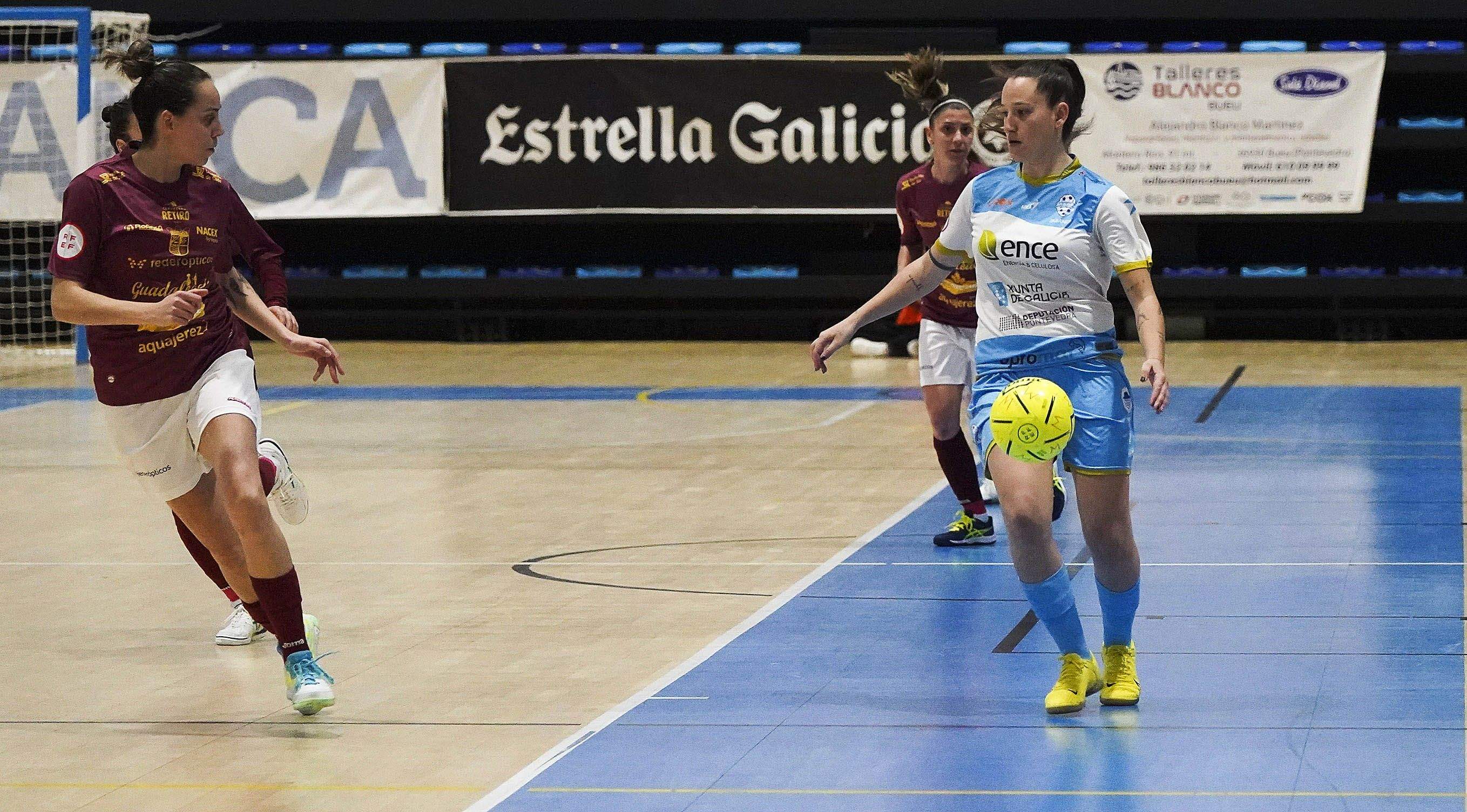 Partido entre o Marín Futsal e o Guadalcacín na Raña